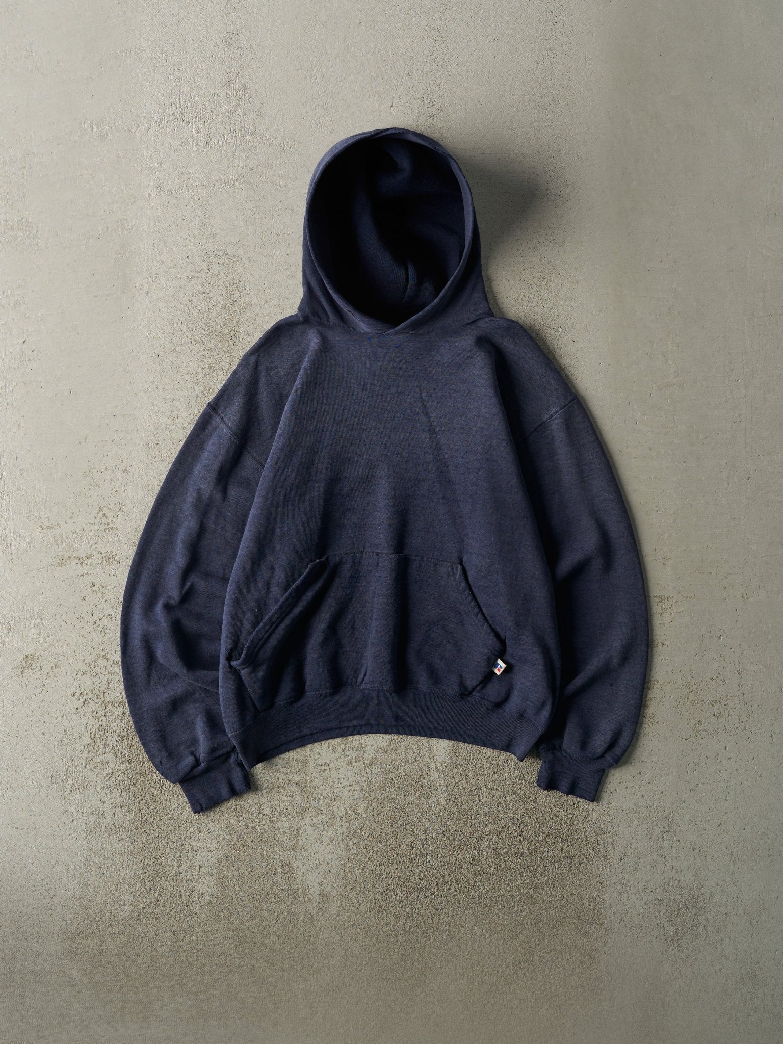 Vintage 90s Navy Blue Russell Athletic Hoodie (M)