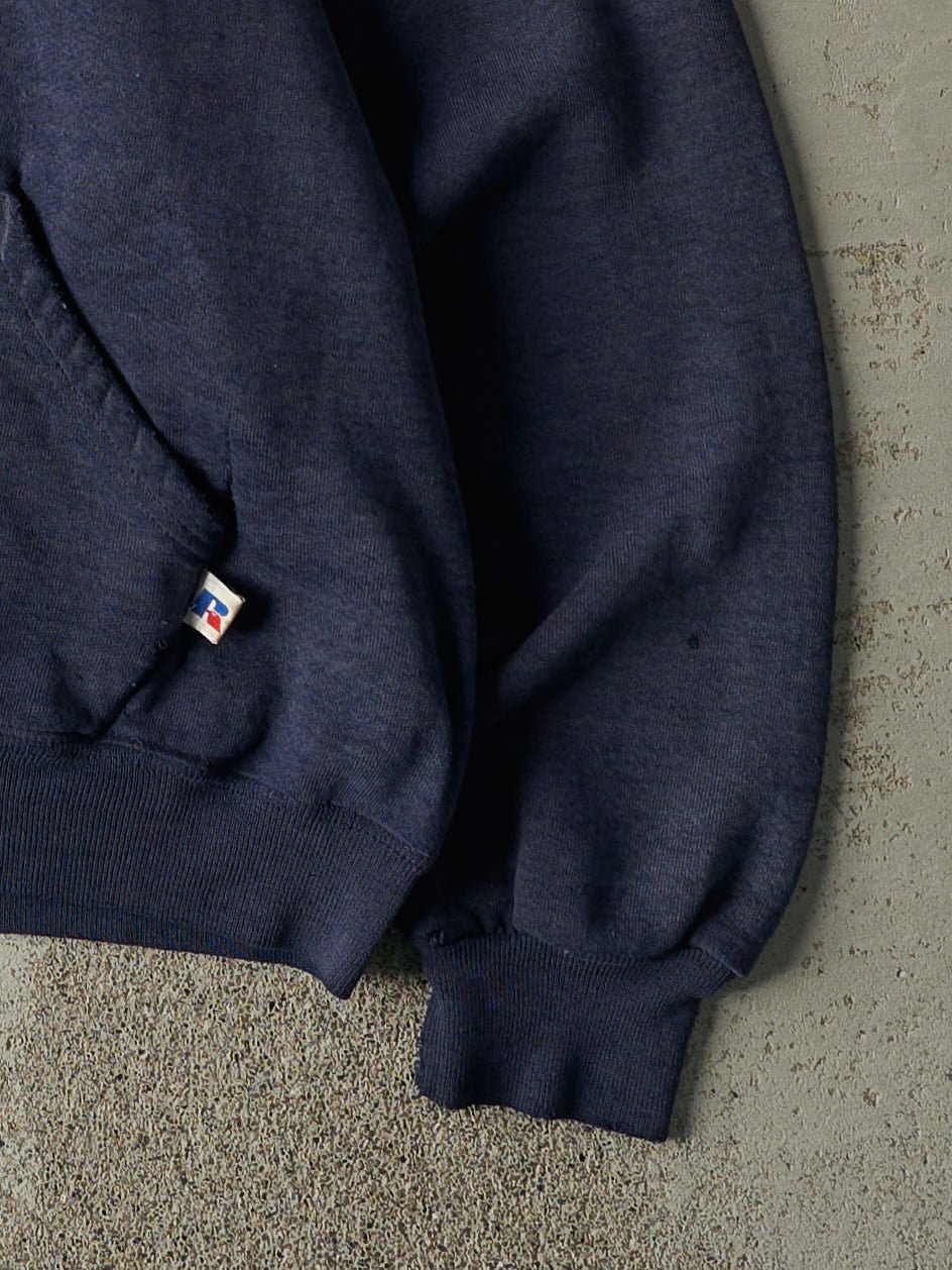 Vintage 90s Navy Blue Russell Athletic Hoodie (M)