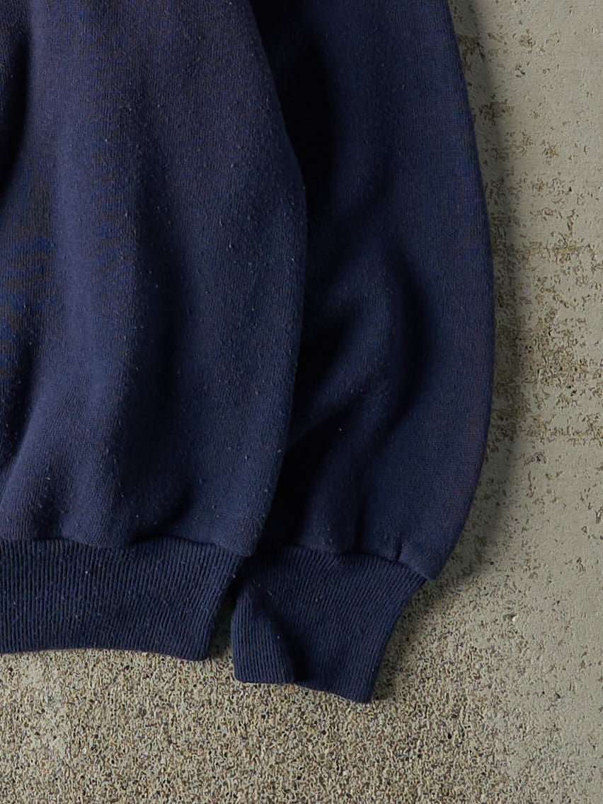 Vintage 80s Navy Blue Notre Dame Fighting Irish Crewneck (S/M)