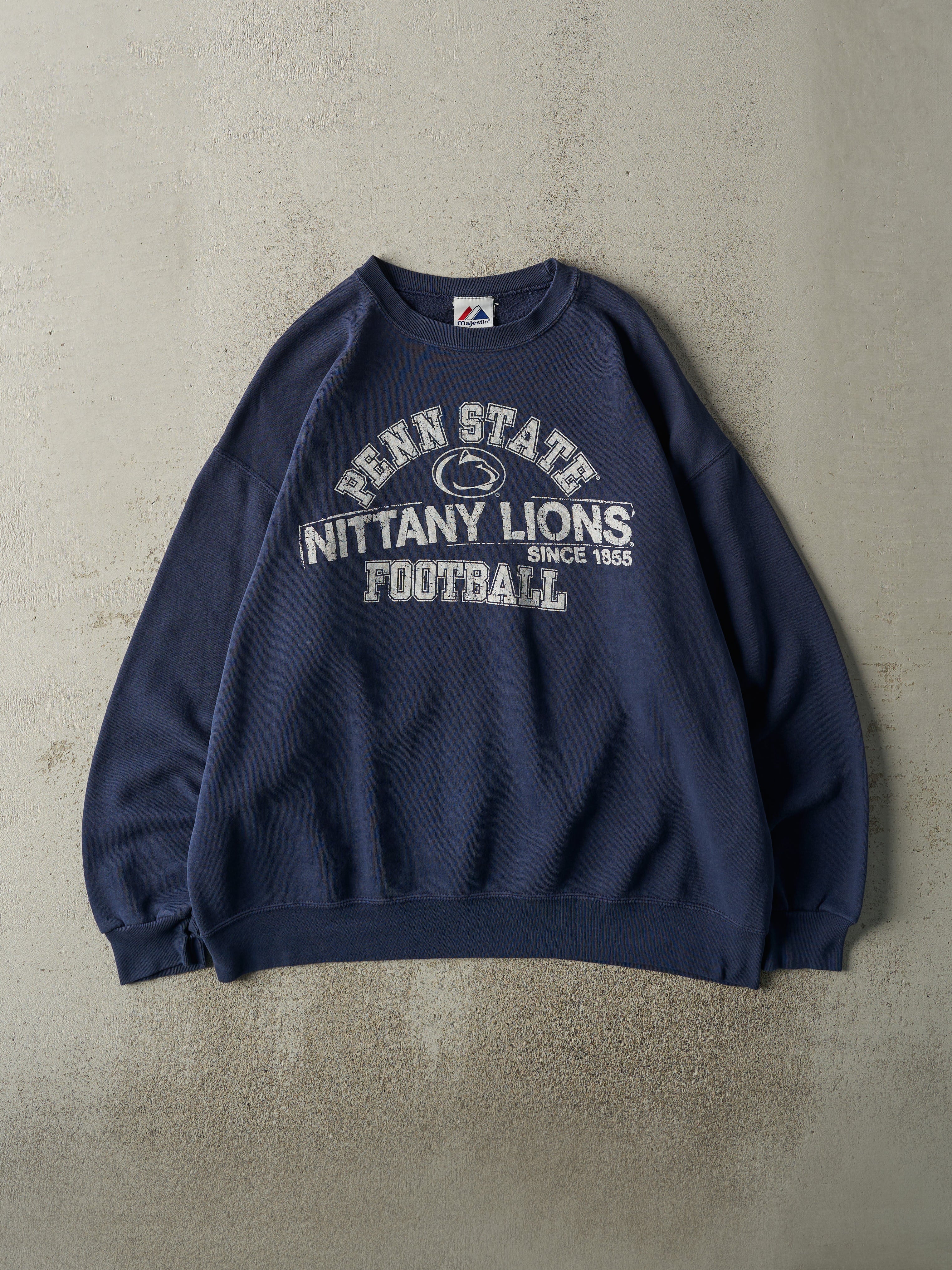 Vintage 90s Penn State University Nittany Lion 3/4 Sleeve store Blue X-Large T-shirt