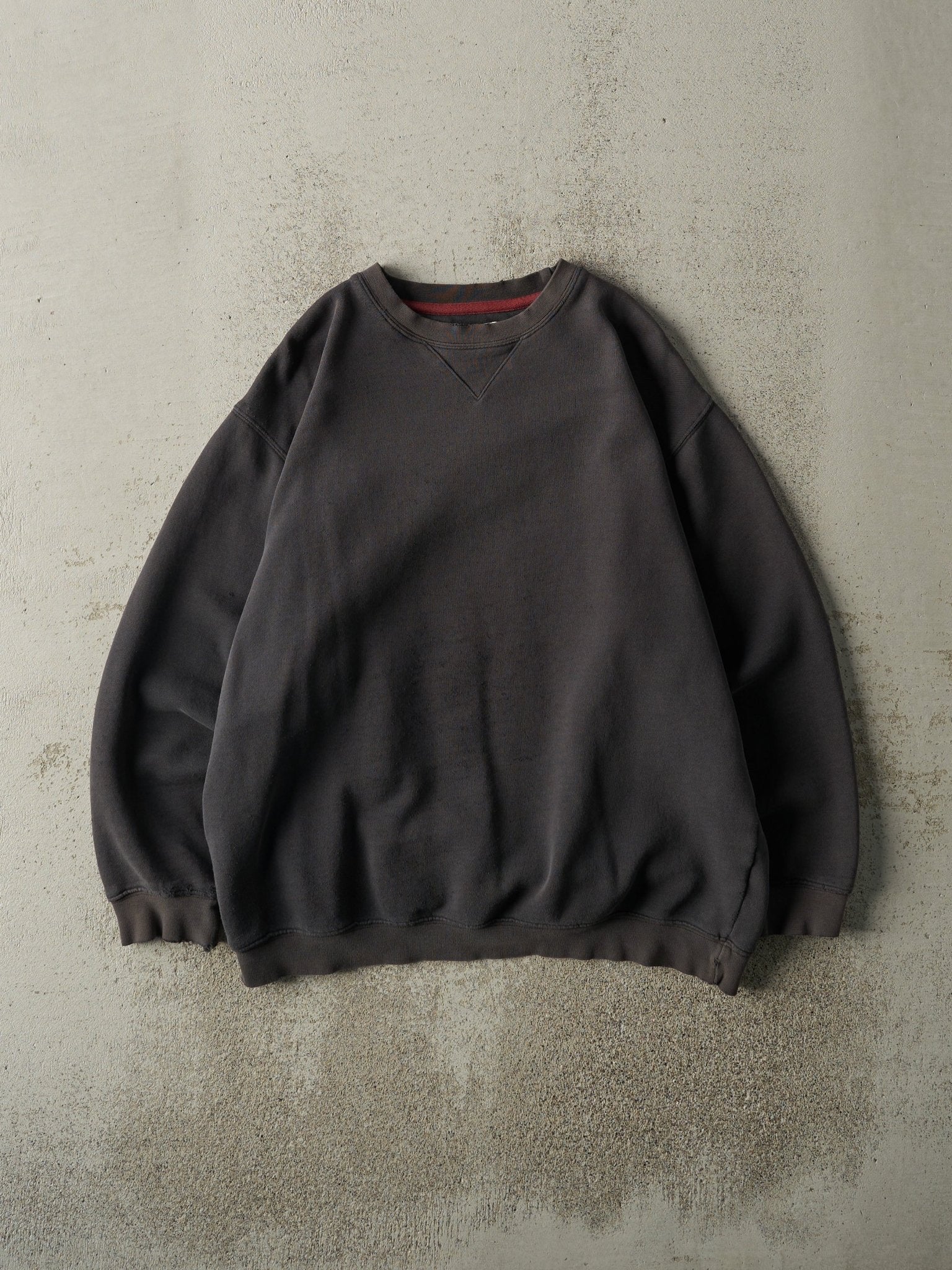 Vintage Y2K Faded Black Blank Crewneck (M)