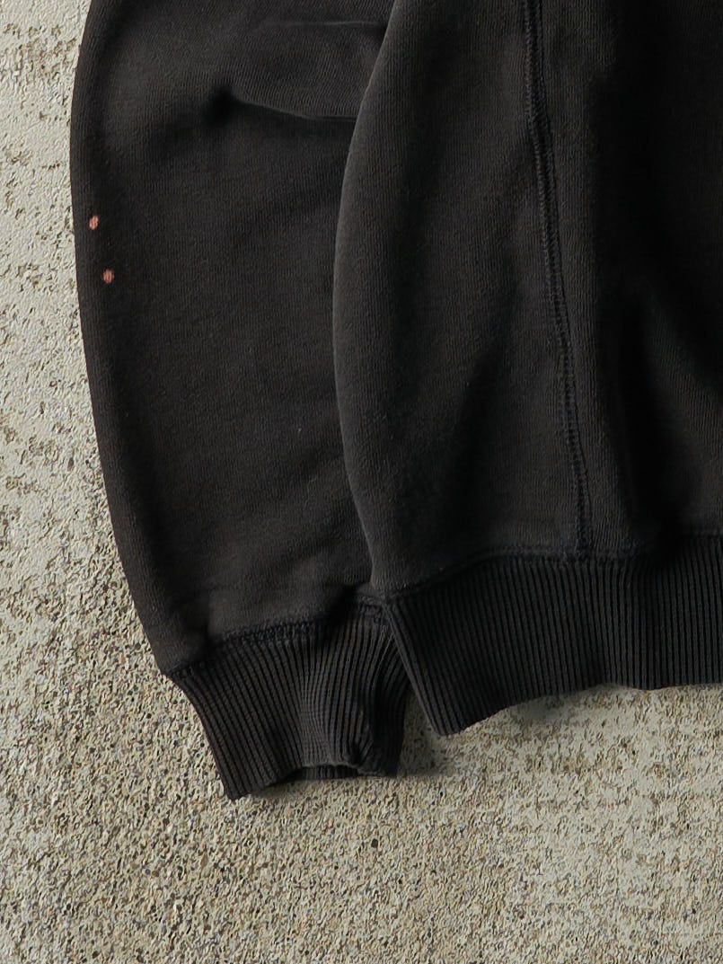 Vintage Y2K Black Embroidered Fila Crewneck (M)