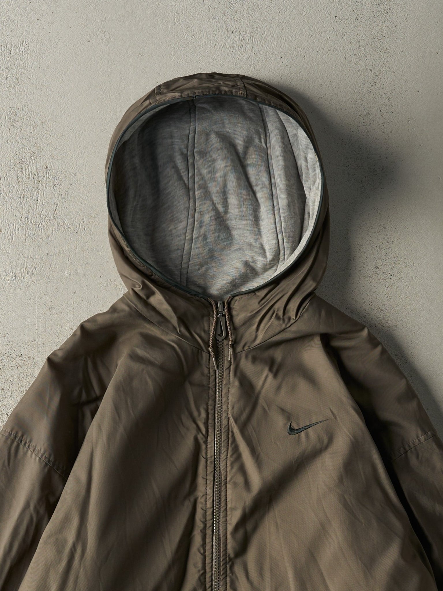Vintage 90s Brown & Green Nike Reversible Windbreaker Jacket (XL)