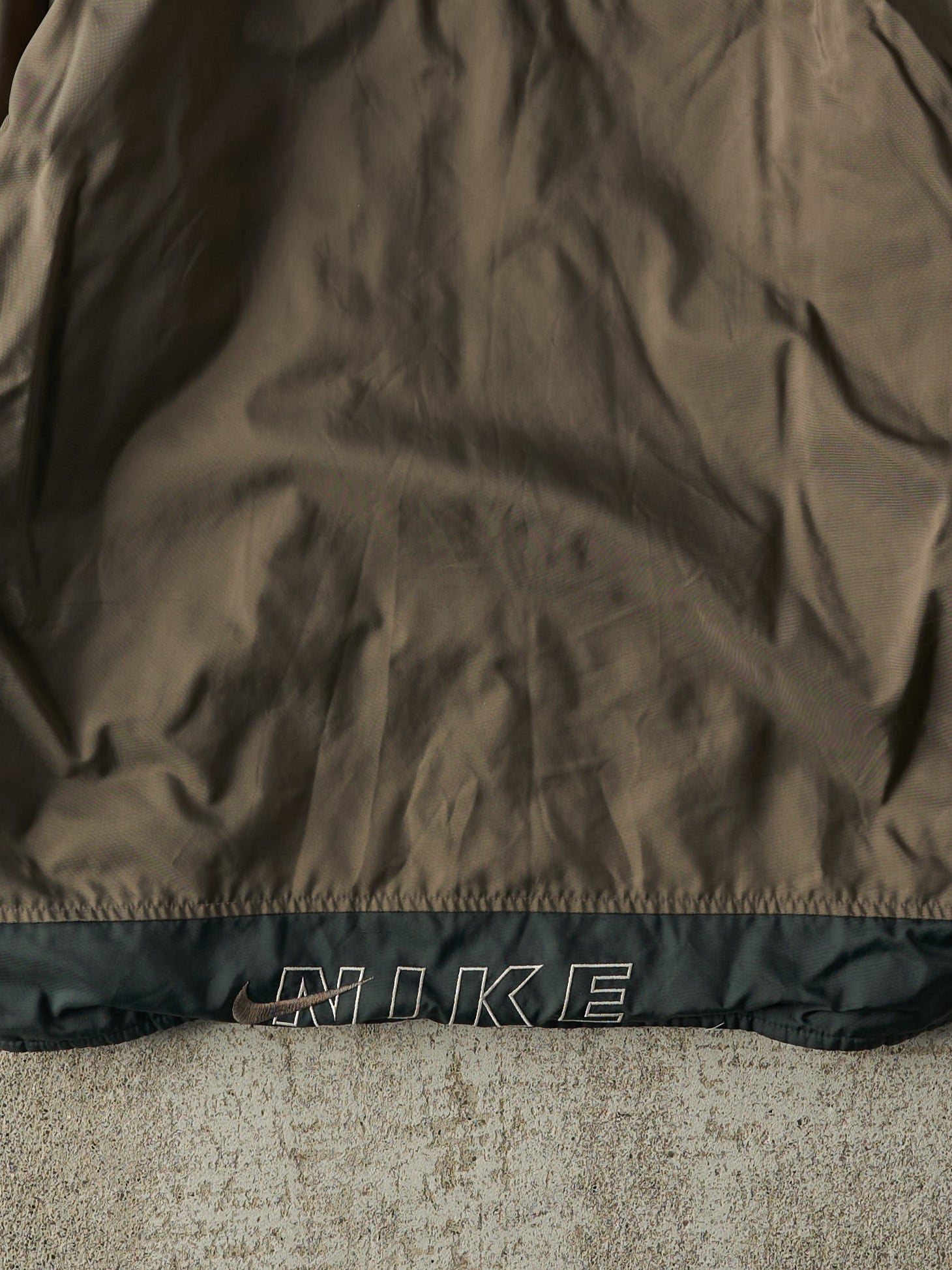 Vintage 90s Brown & Green Nike Reversible Windbreaker Jacket (XL)