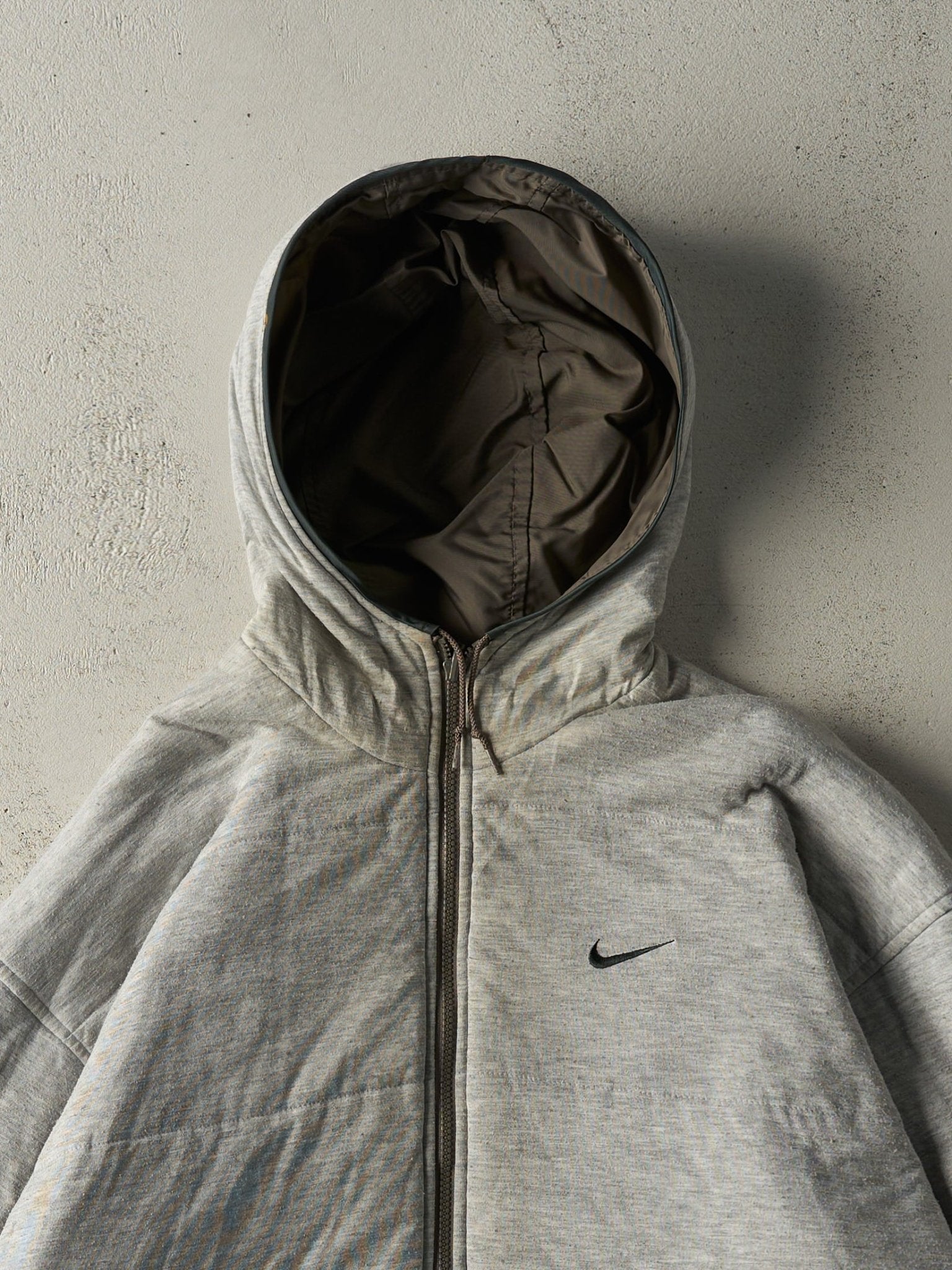 Vintage 90s Brown & Green Nike Reversible Windbreaker Jacket (XL)
