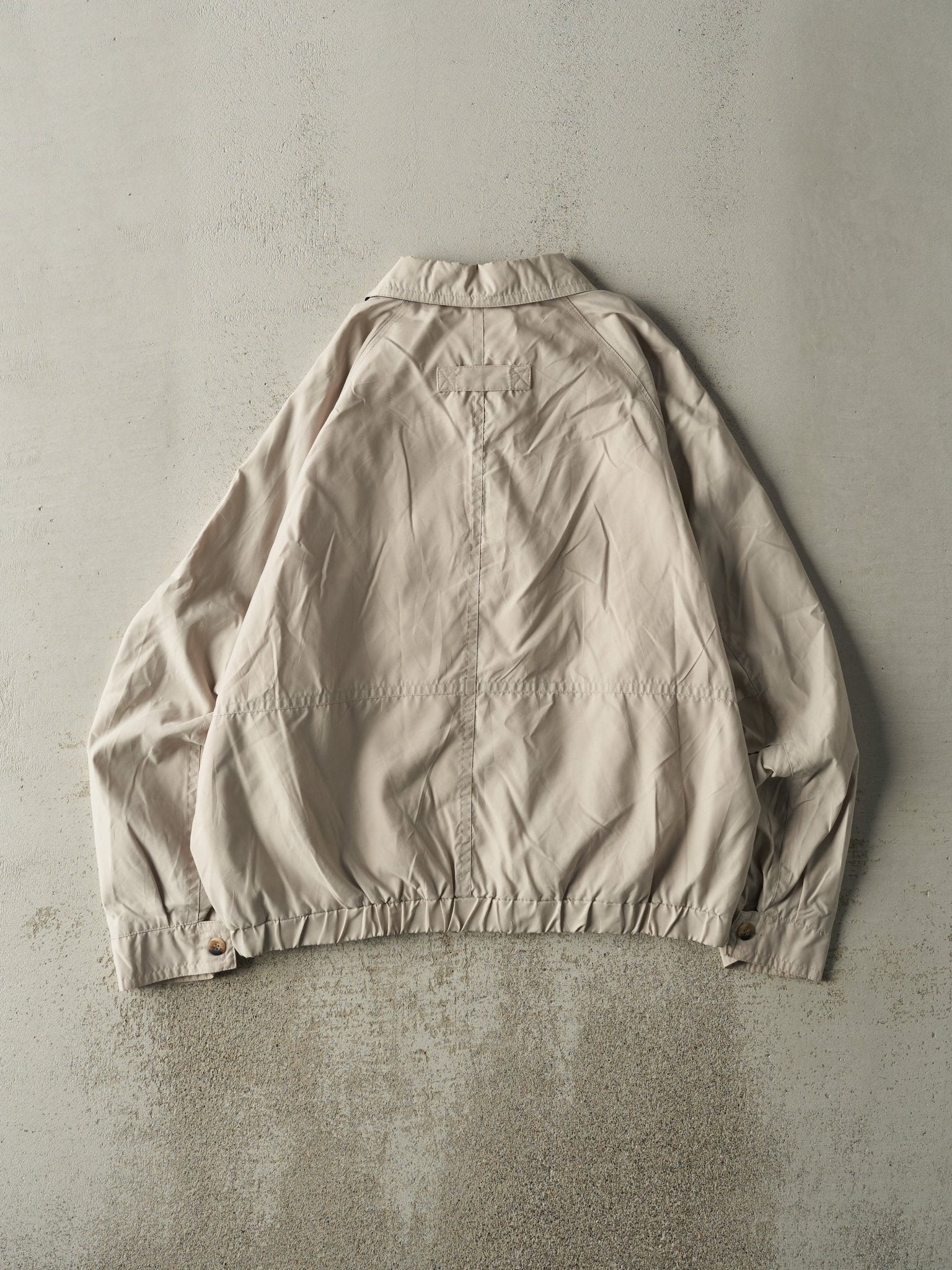 Vintage 90s Beige St Johns Bay Harrington Jacket (L)