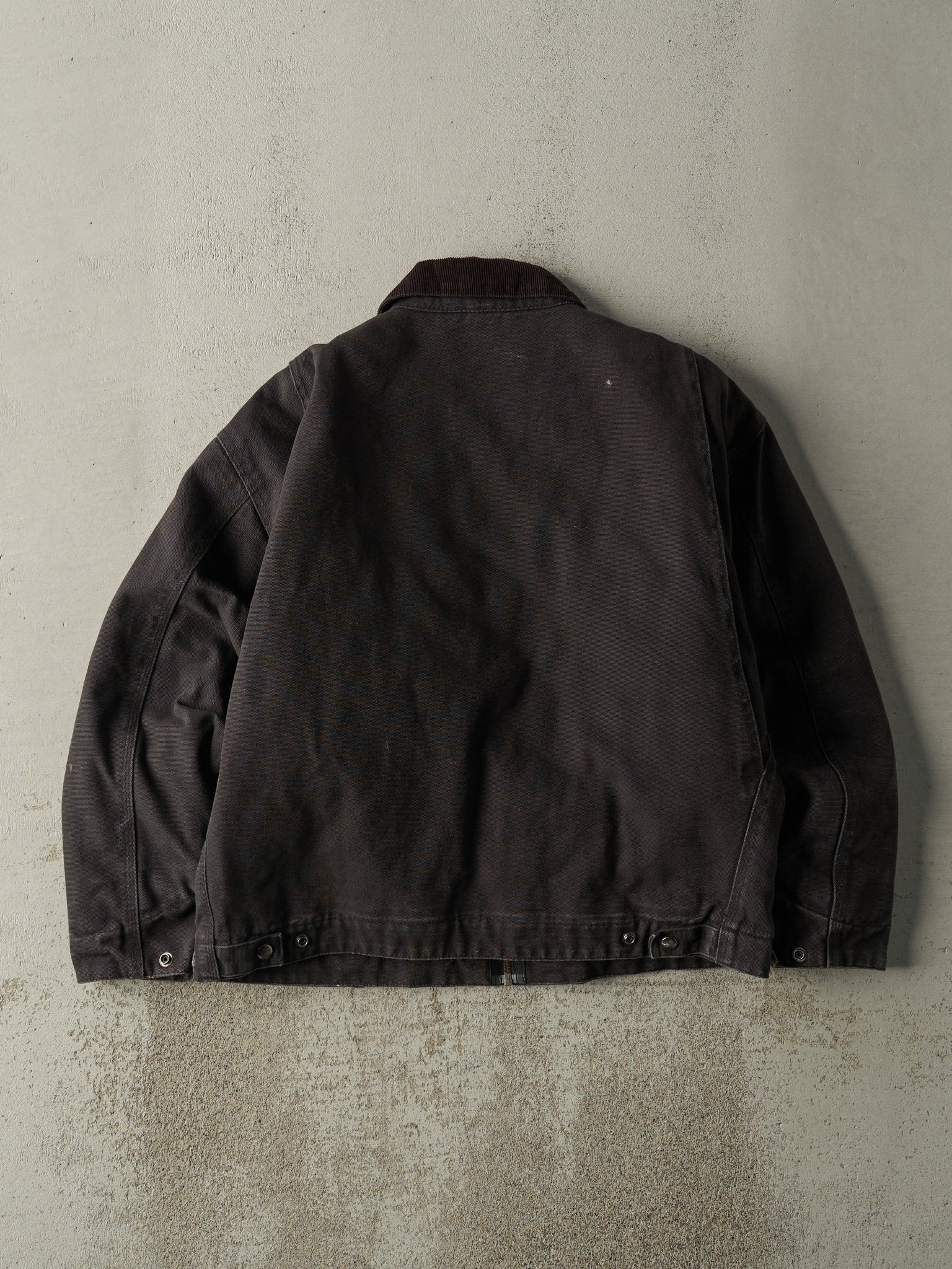 Vintage 90s Faded Black Detroit Style Work Jacket (XL)