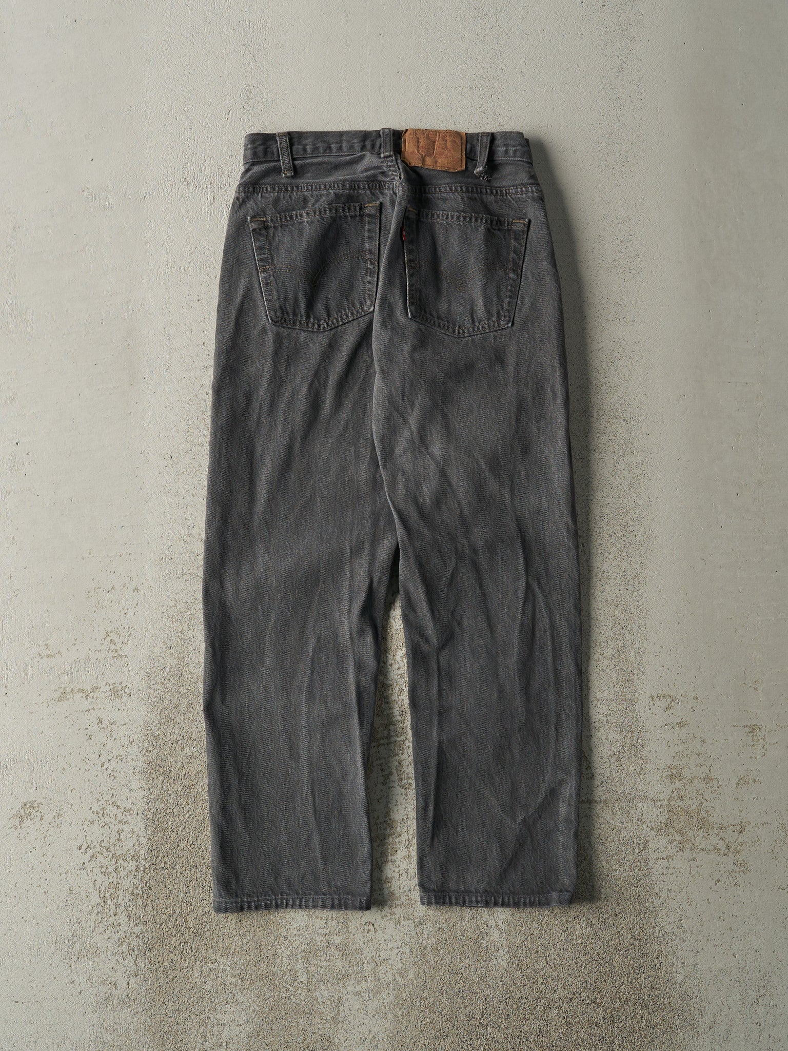 Vintage 90s Faded Black Levi's 501 Denim Pants (27x26)