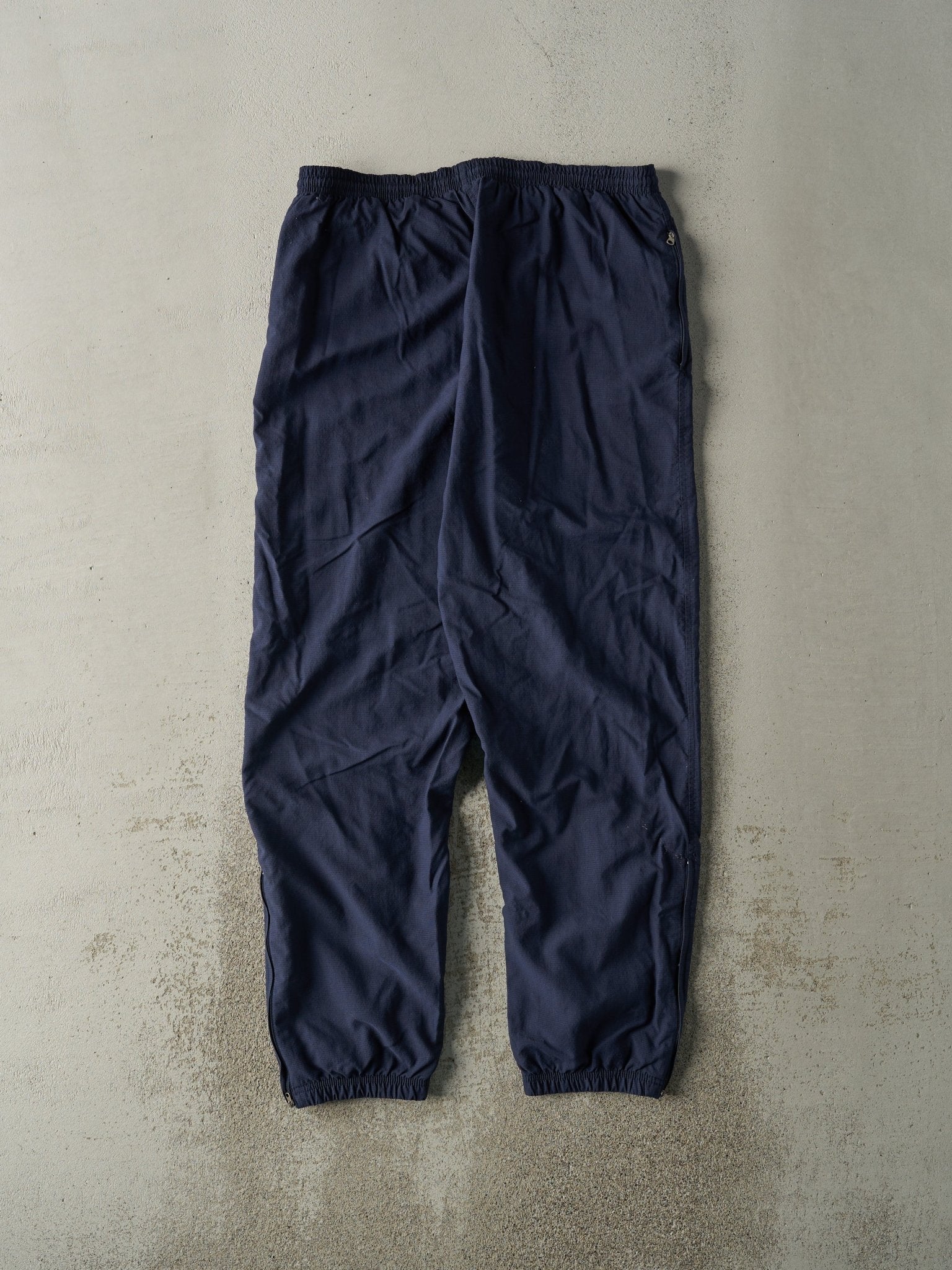 Vintage Y2K Navy Blue Nike Soccer Windbreaker Track Pants (35.5x31.5)