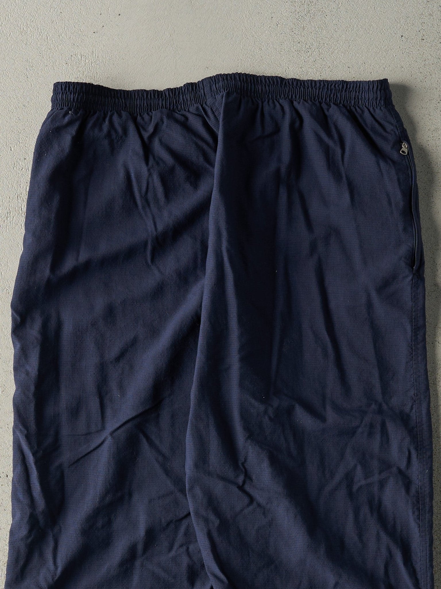 Vintage Y2K Navy Blue Nike Soccer Windbreaker Track Pants (35.5x31.5)