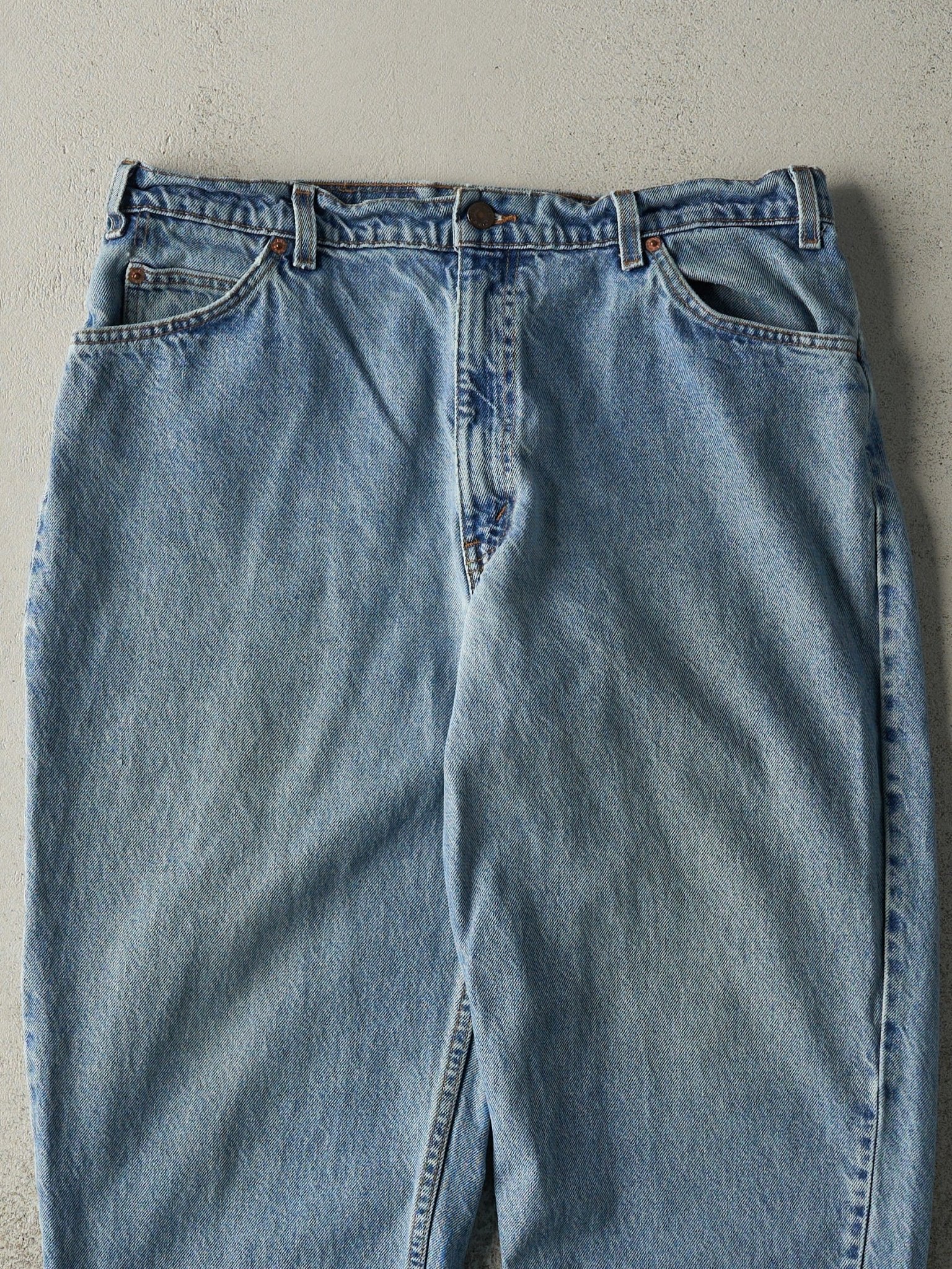 Vintage 90s Light Wash Levi's 560 Orange Tab Jeans (34x29)