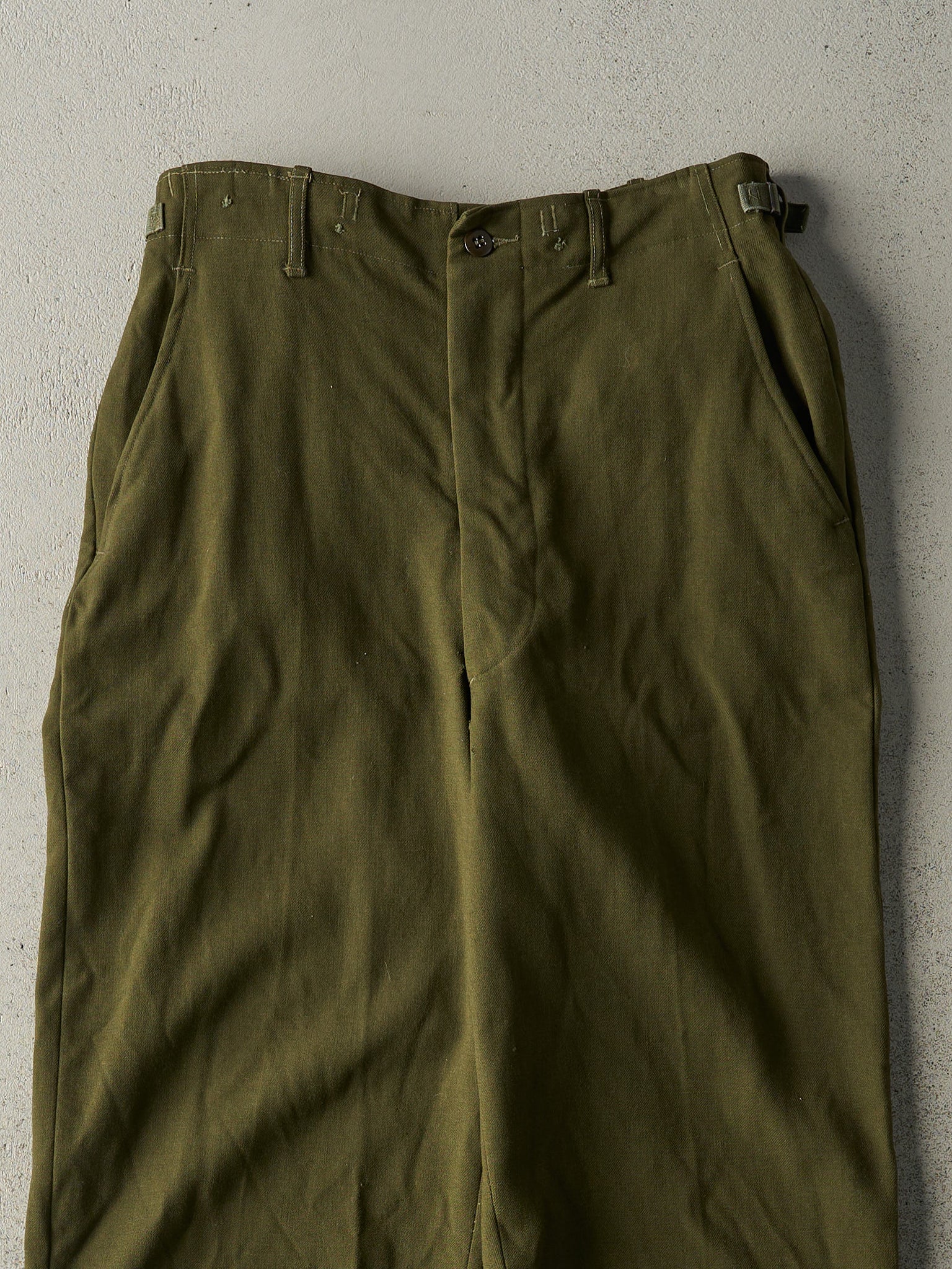 Vintage 80s Green Army Pants (29x34)