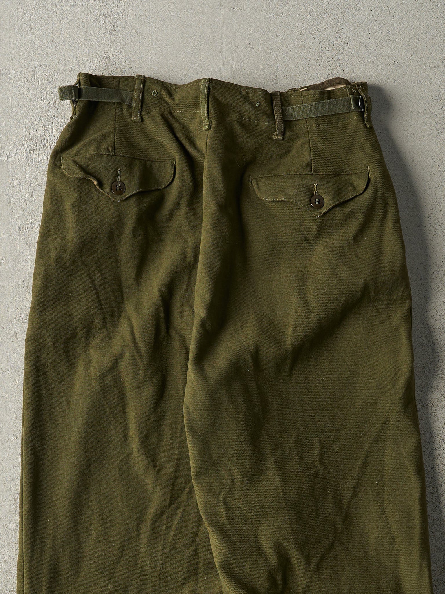 Vintage 80s Green Army Pants (29x34)