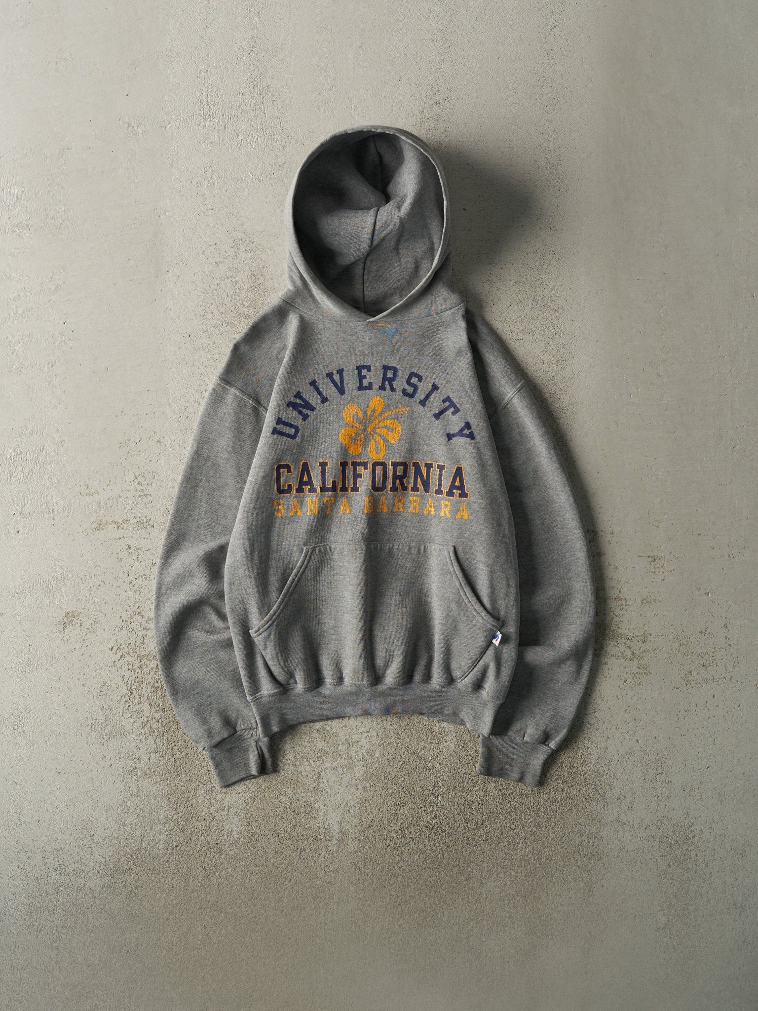 Vintage Y2K Grey University of California Santa Barbara Russell Athletic Hoodie (S)