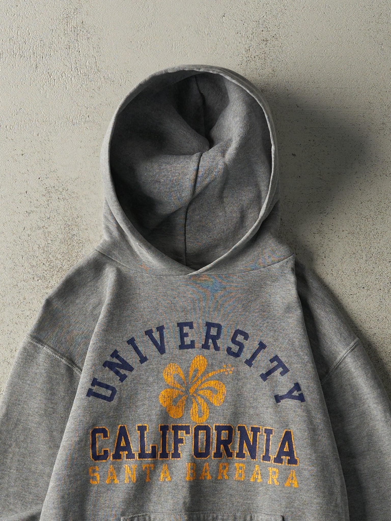 Vintage Y2K Grey University of California Santa Barbara Russell Athletic Hoodie (S)