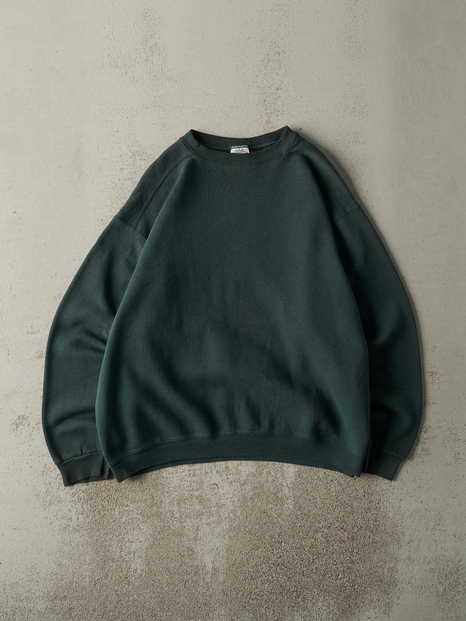 Vintage 90s Green Blank Crewneck (XL)