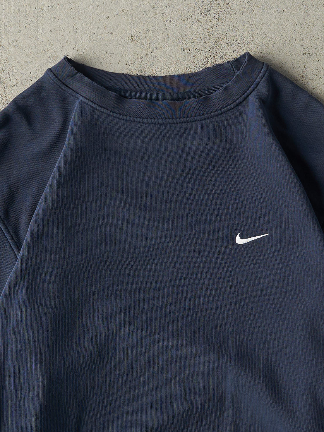 Vintage Y2K Navy Blue Embroidered Nike Crewneck (M/L)