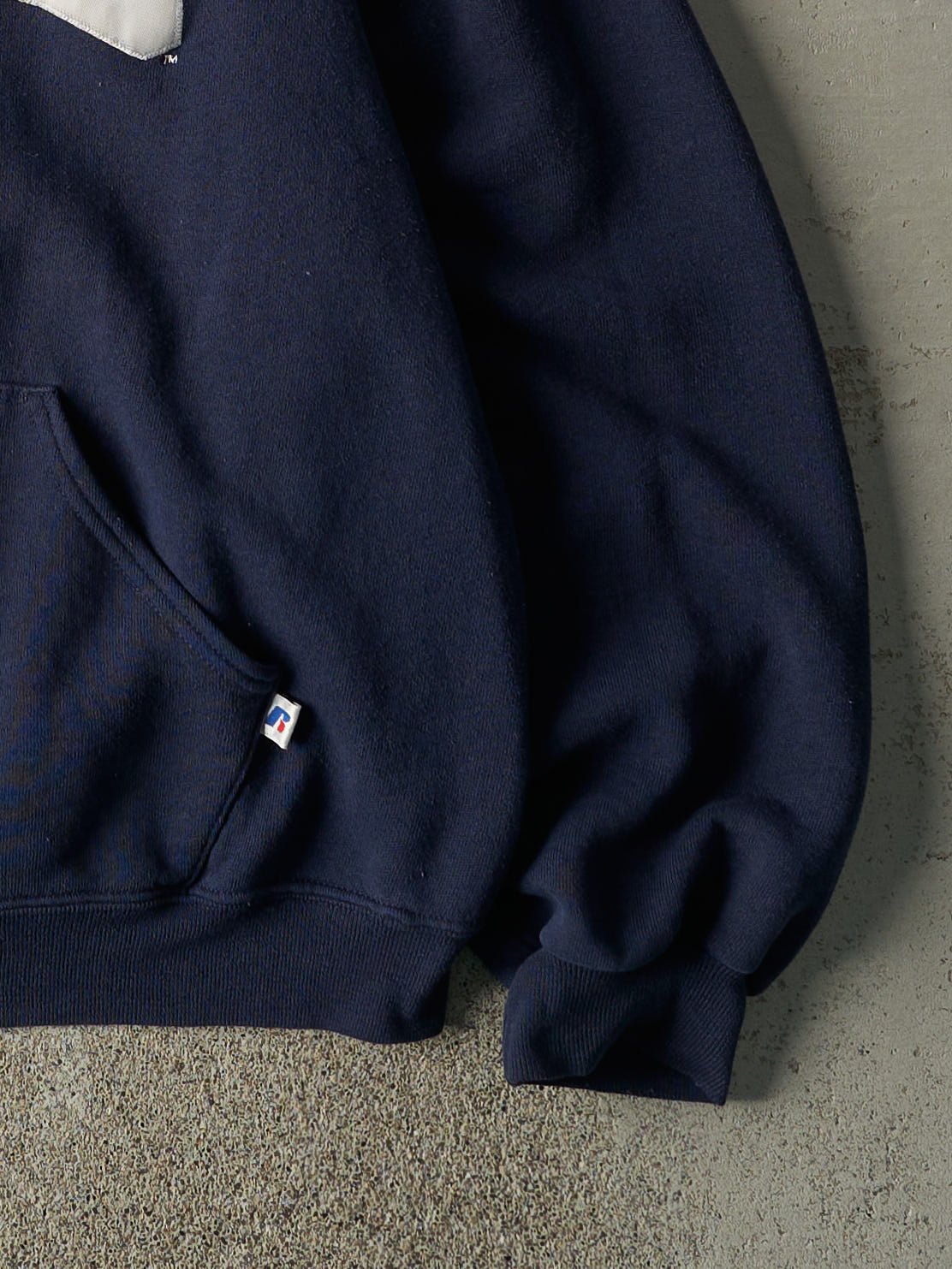 Vintage Y2K Navy Blue WWU Russell Athletic Hoodie (L)