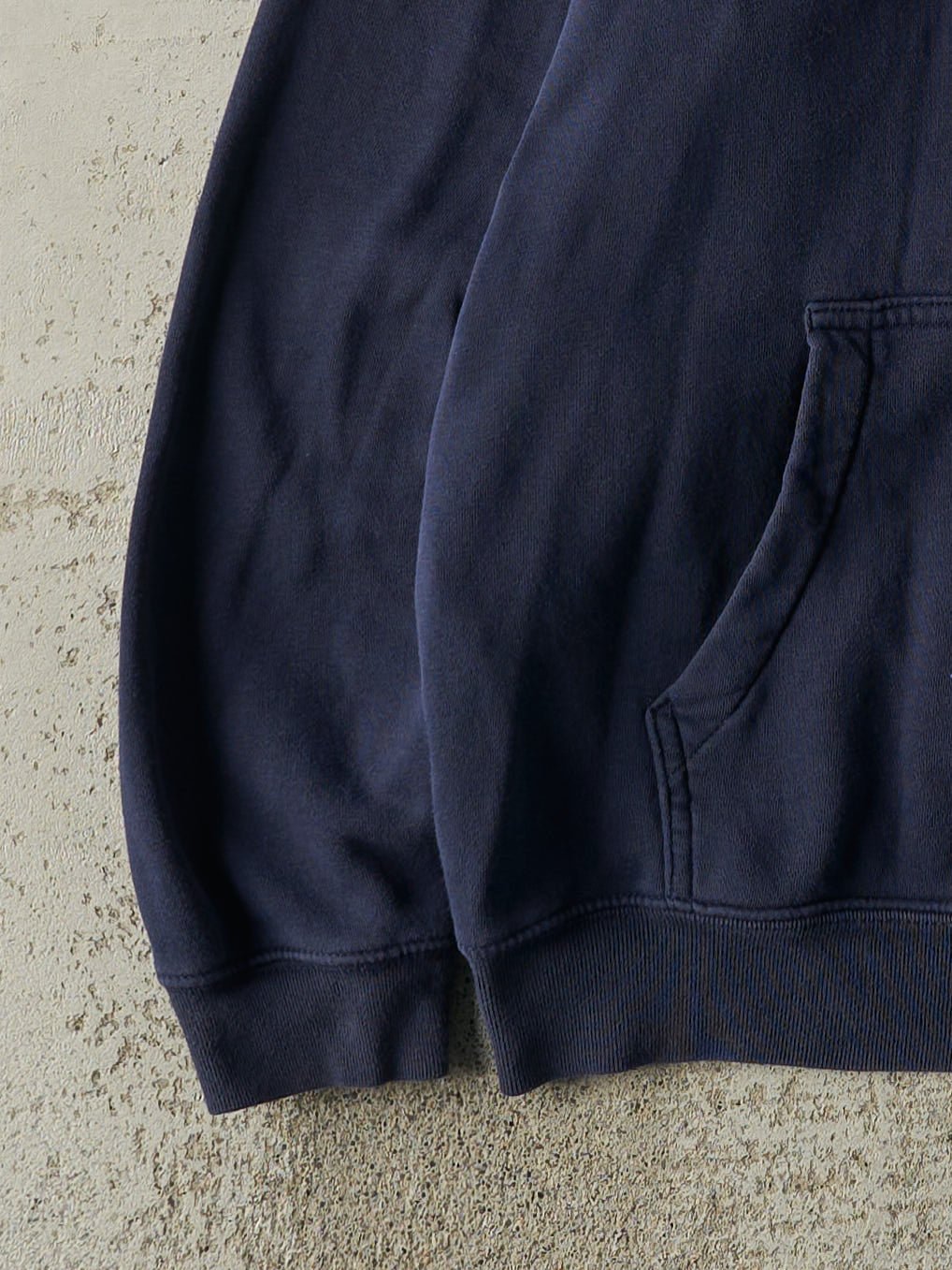 Vintage Y2K Navy Blue Embroidered Gap Hoodie (L/XL)