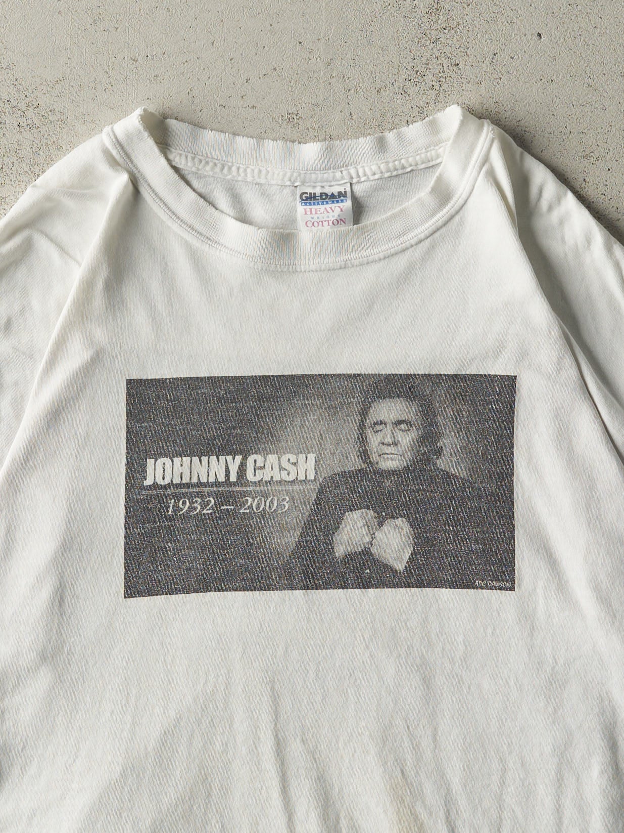 Vintage 03' White Johnny Cash Memorial Tee (L)
