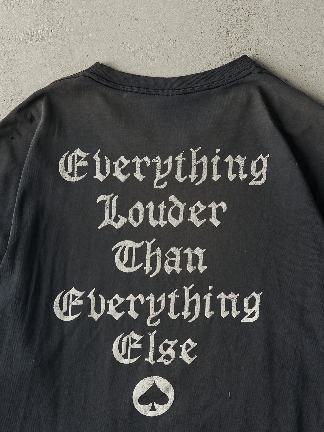 Vintage Y2K Sun Faded Black Motorhead Tee (L)