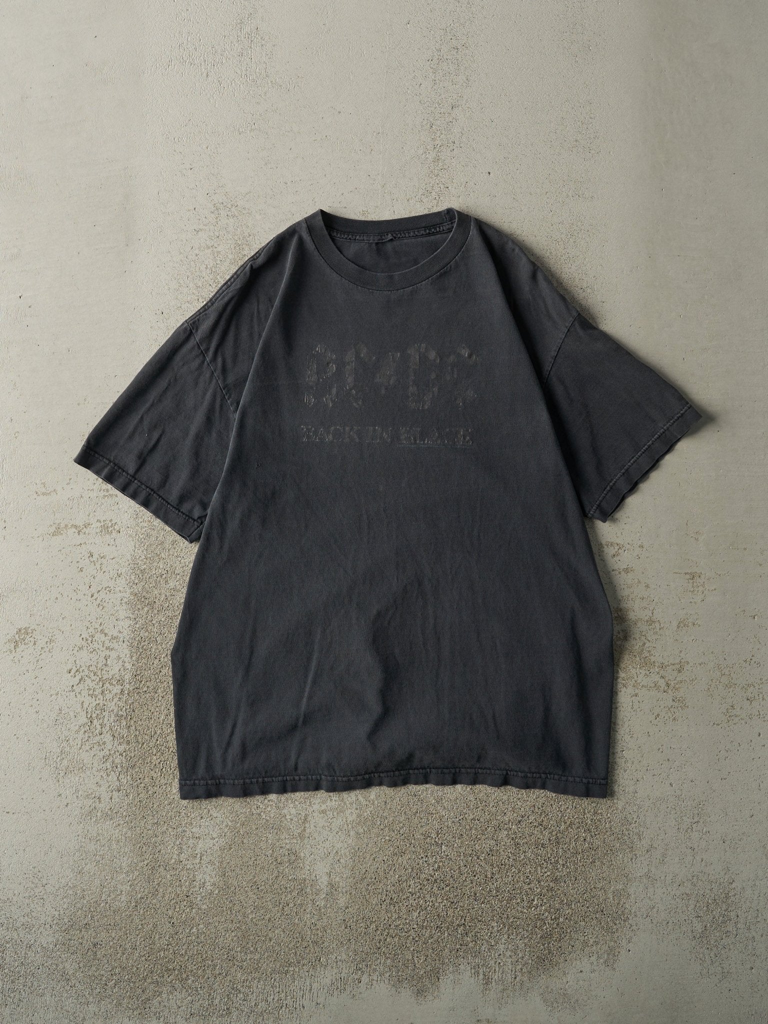 Vintage 05' Faded Black ACDC Back In Black Tee (L)