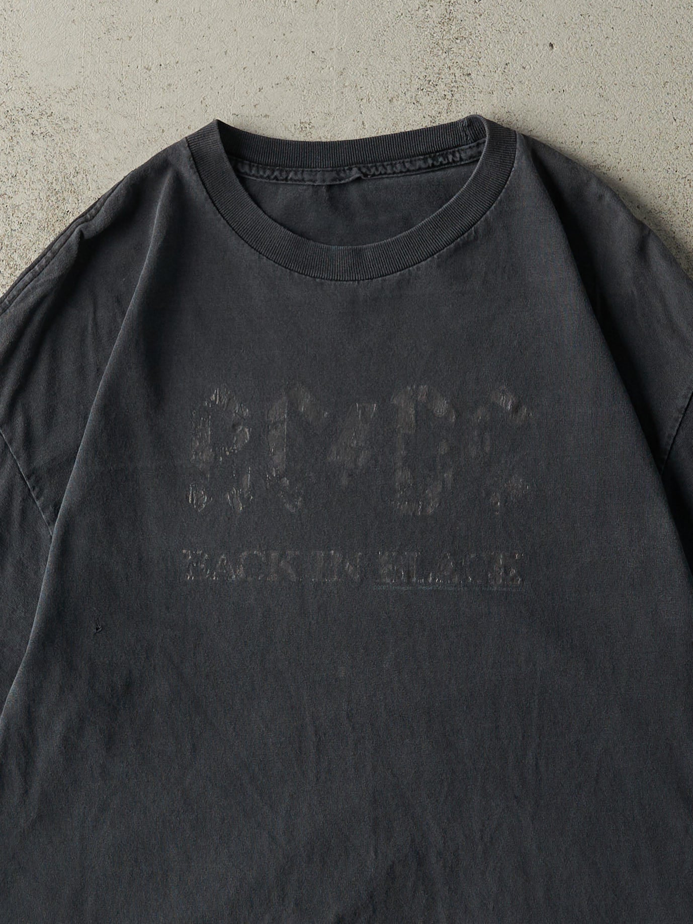Vintage 05' Faded Black ACDC Back In Black Tee (L)
