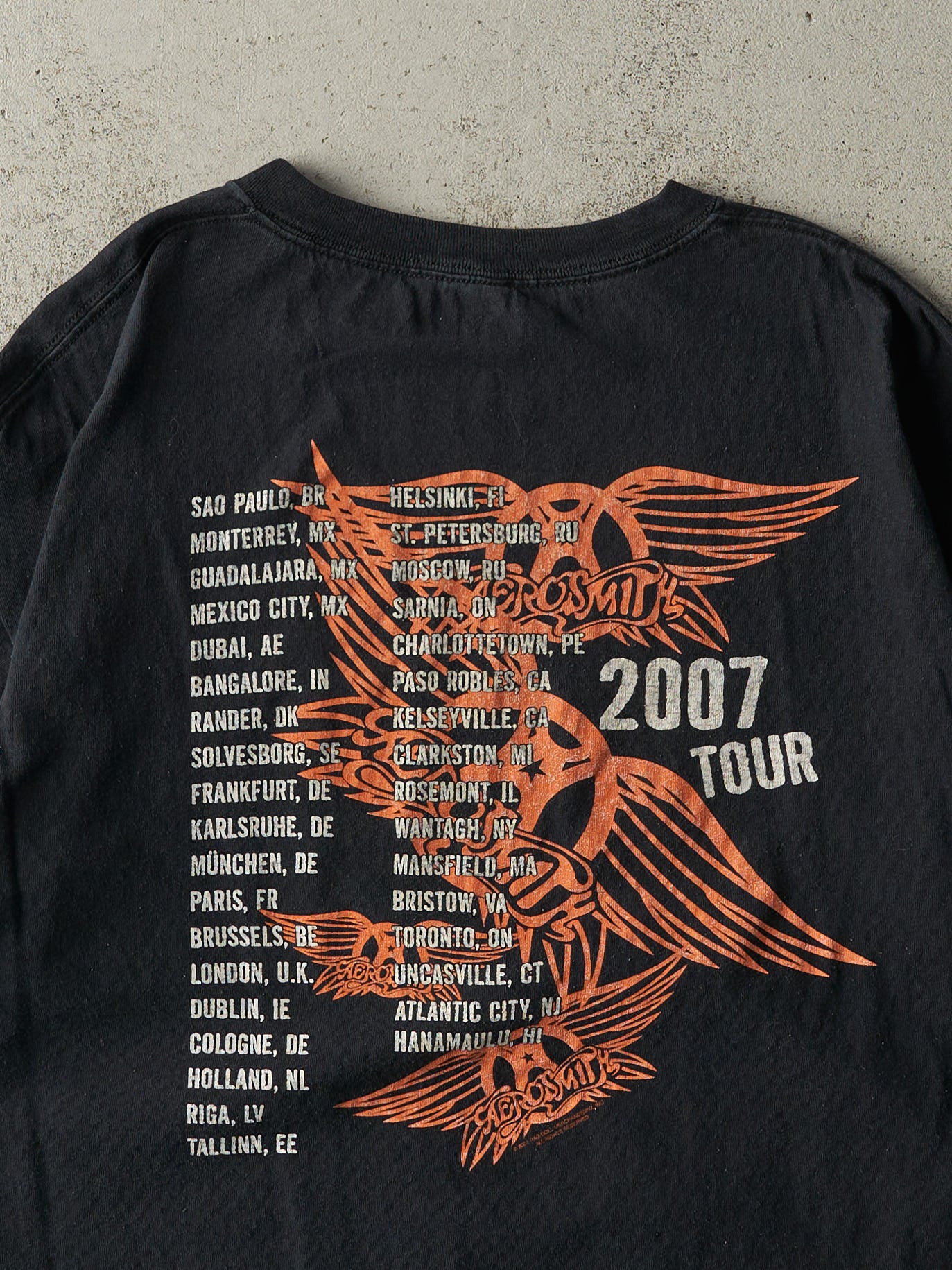 Vintage 07' Black Aerosmith Tour Tee (L)