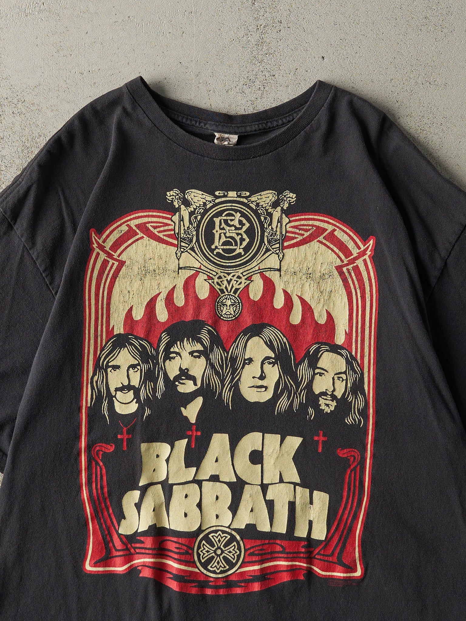 Vintage Y2K Black Black Sabbath Tee (L)