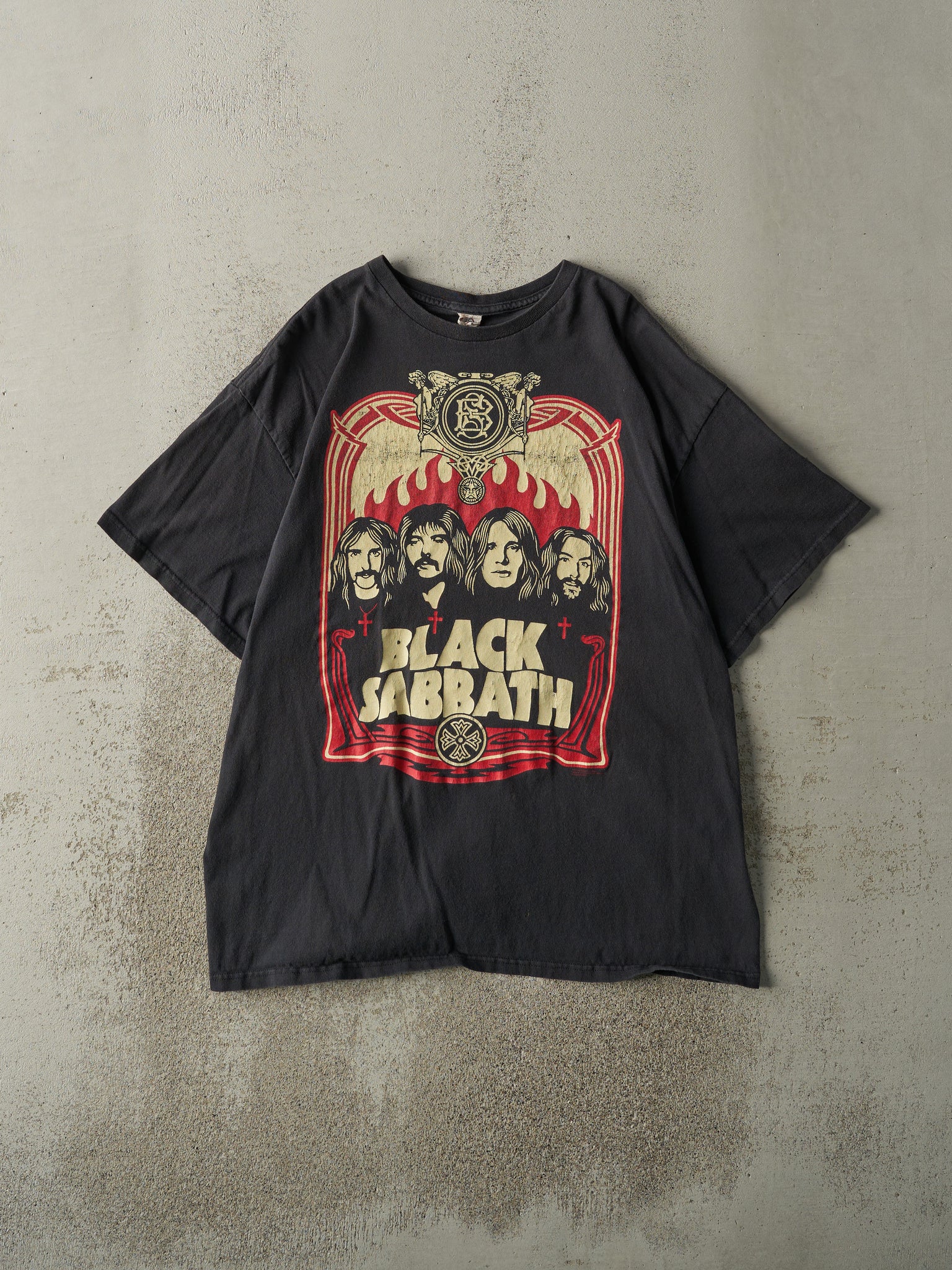 Vintage Y2K Black Black Sabbath Tee (L)