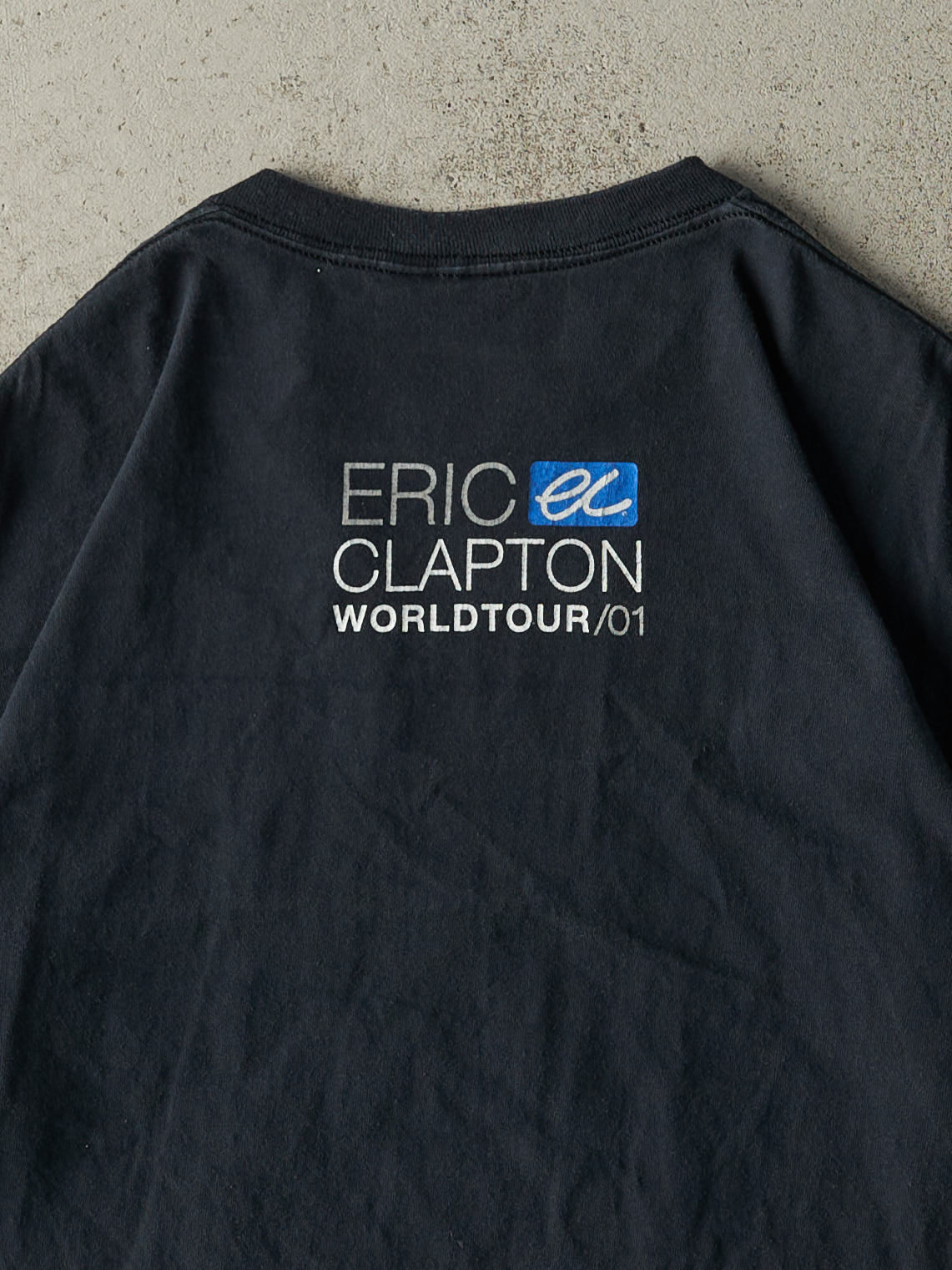 Vintage 01' Black Eric Clapton World Tour Single Stitch Tee (L/XL)