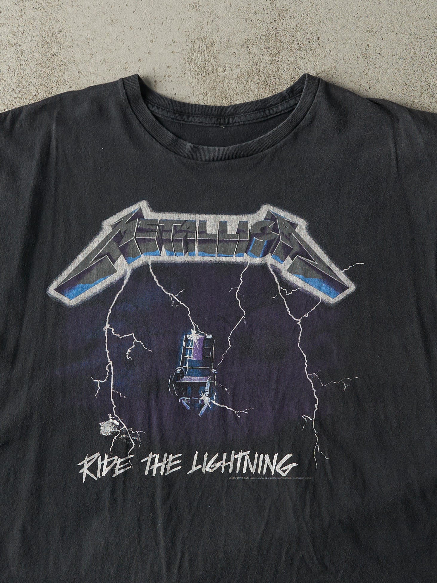 Vintage 07' Black Metallica Ride The Lightening Cut Off Tee (L)