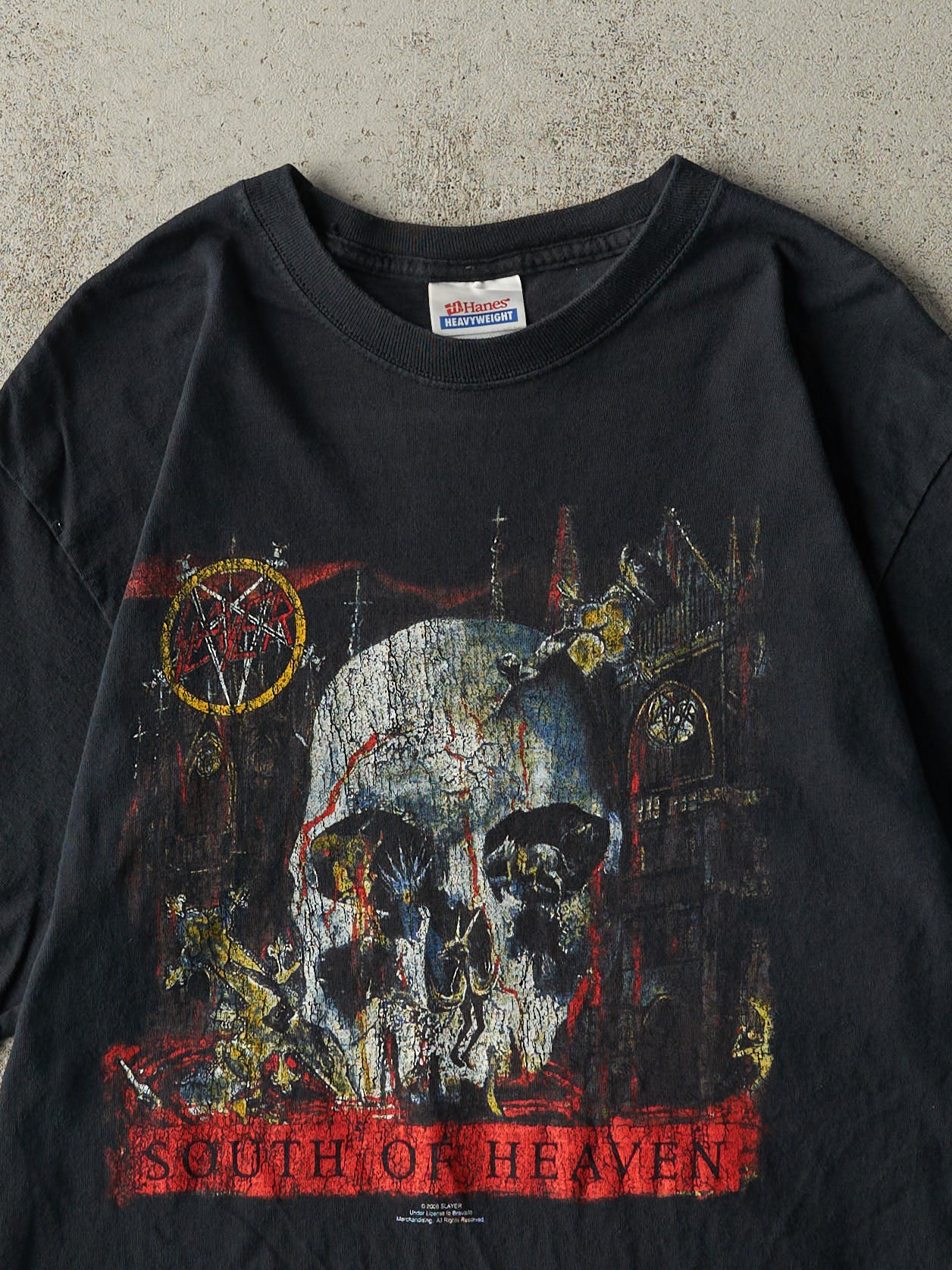 Vintage 05' Black Slayer South of Heaven Tee (S)