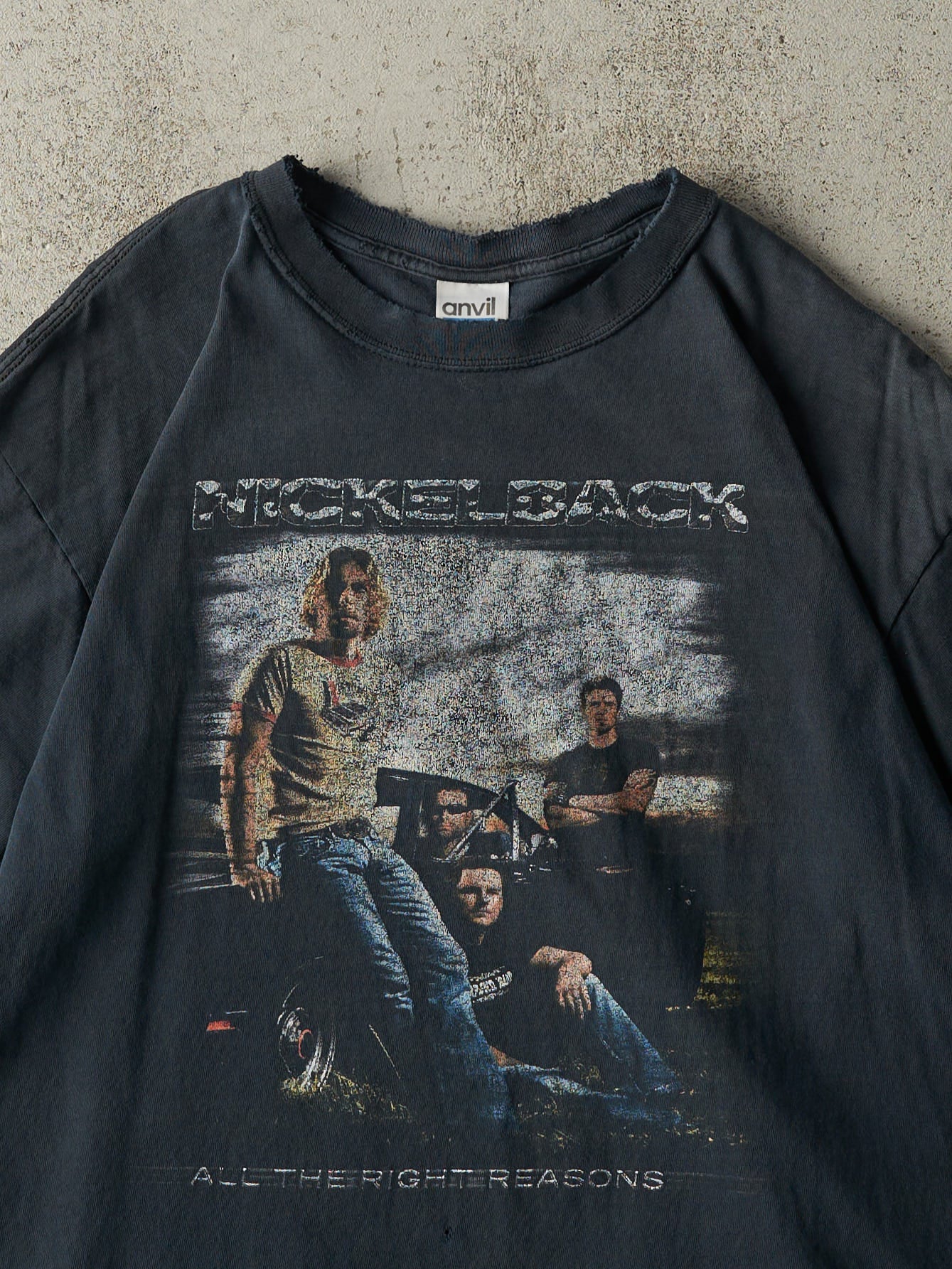 Vintage 06' Faded Black Nickelback Tour Tee (M)