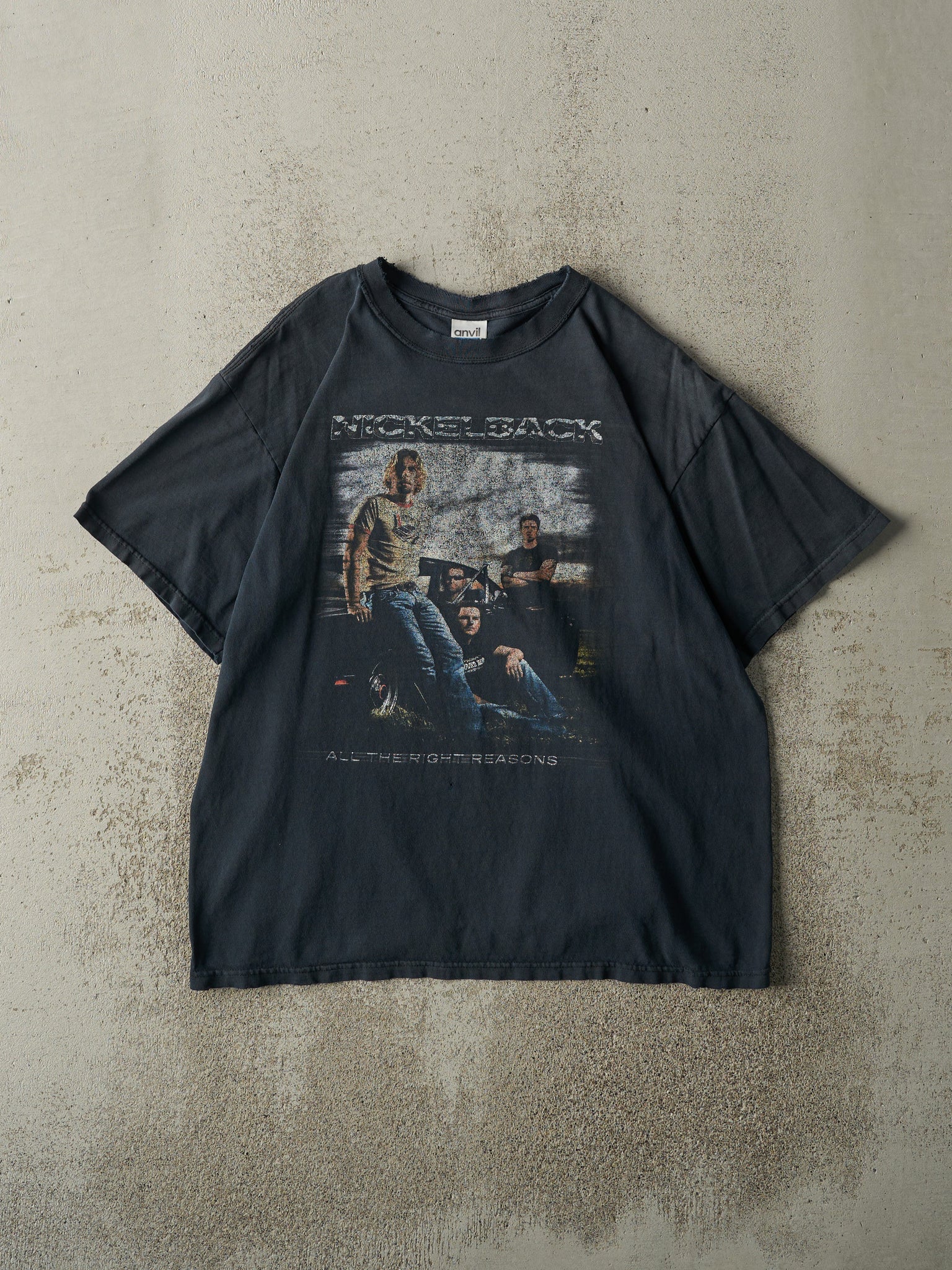 Vintage 06' Faded Black Nickelback Tour Tee (M)