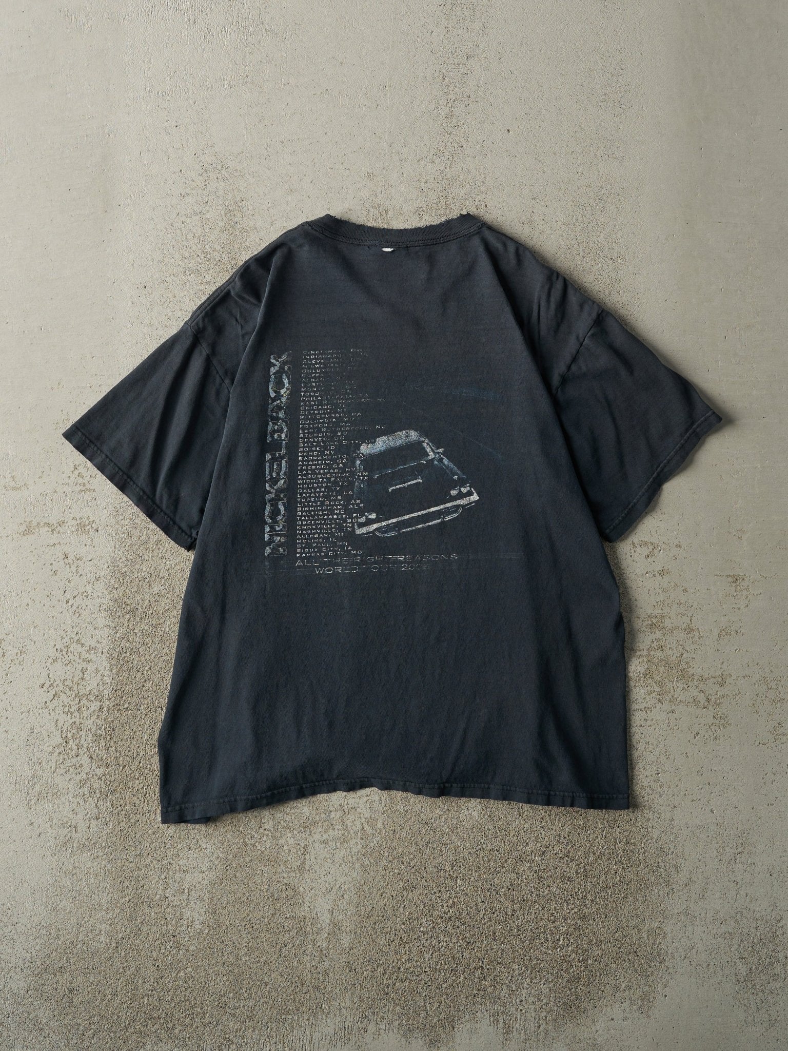 Vintage 06' Faded Black Nickelback Tour Tee (M)