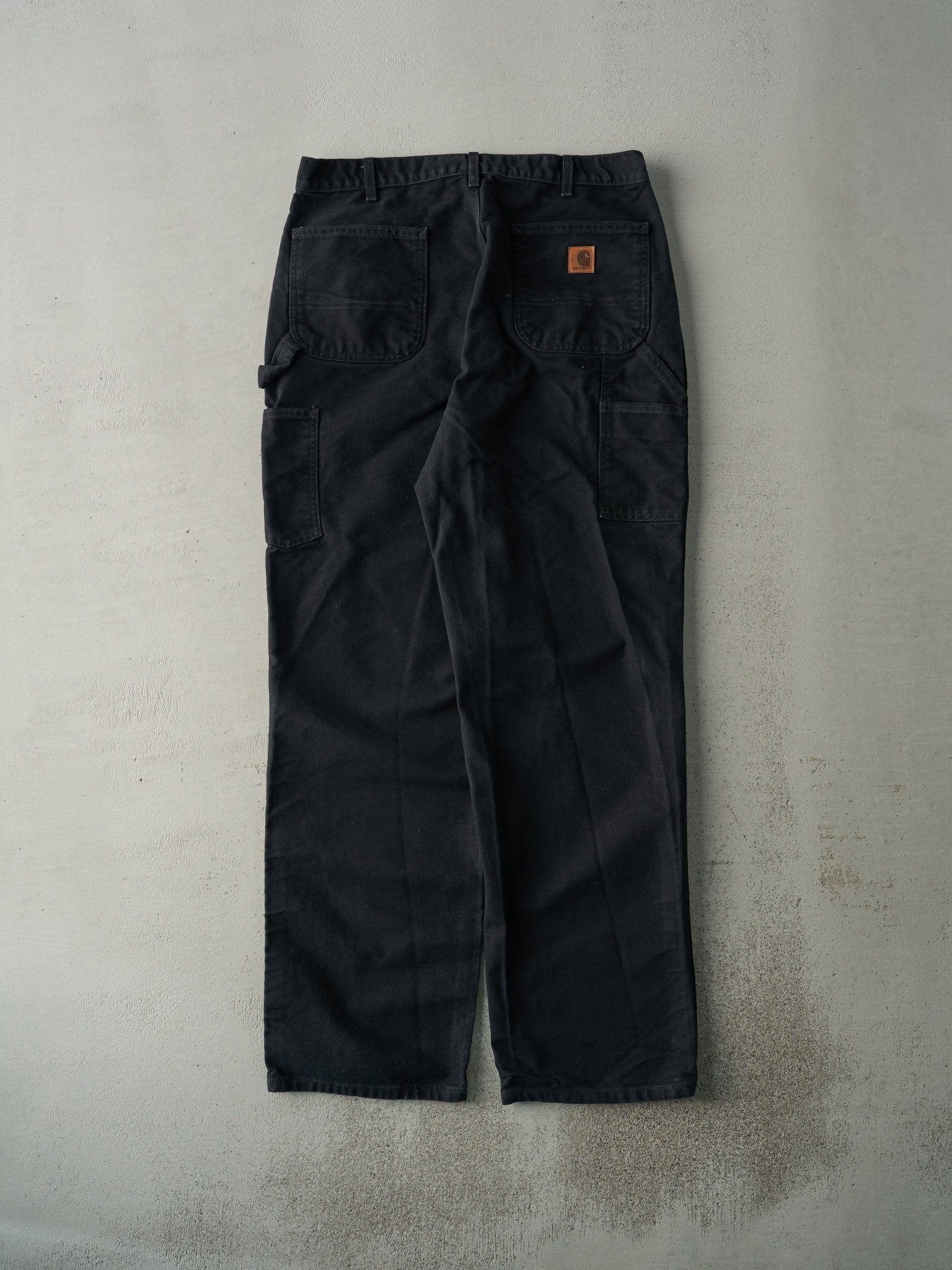 Vintage 90s Black Dungaree Fit Carhartt Carpenter Pants (34x34)