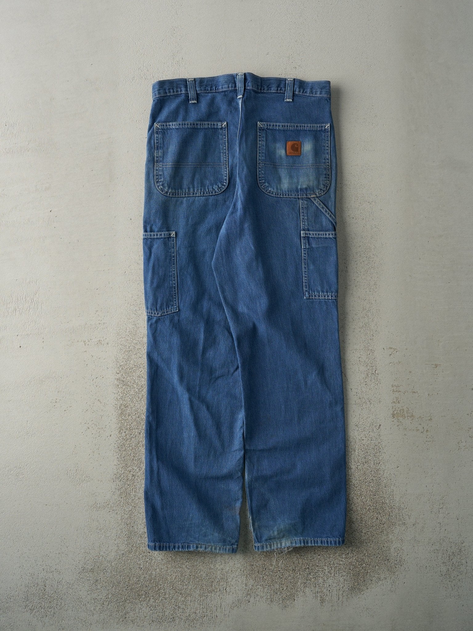 Vintage Y2K Mid Wash Carhartt Dungaree Fit Workwear Jeans (33x30)