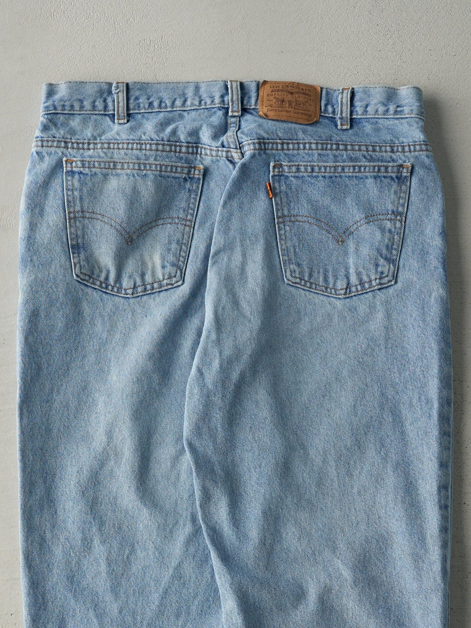 Vintage 90s Light Wash Levi's Orange Tab Jeans (36x30)