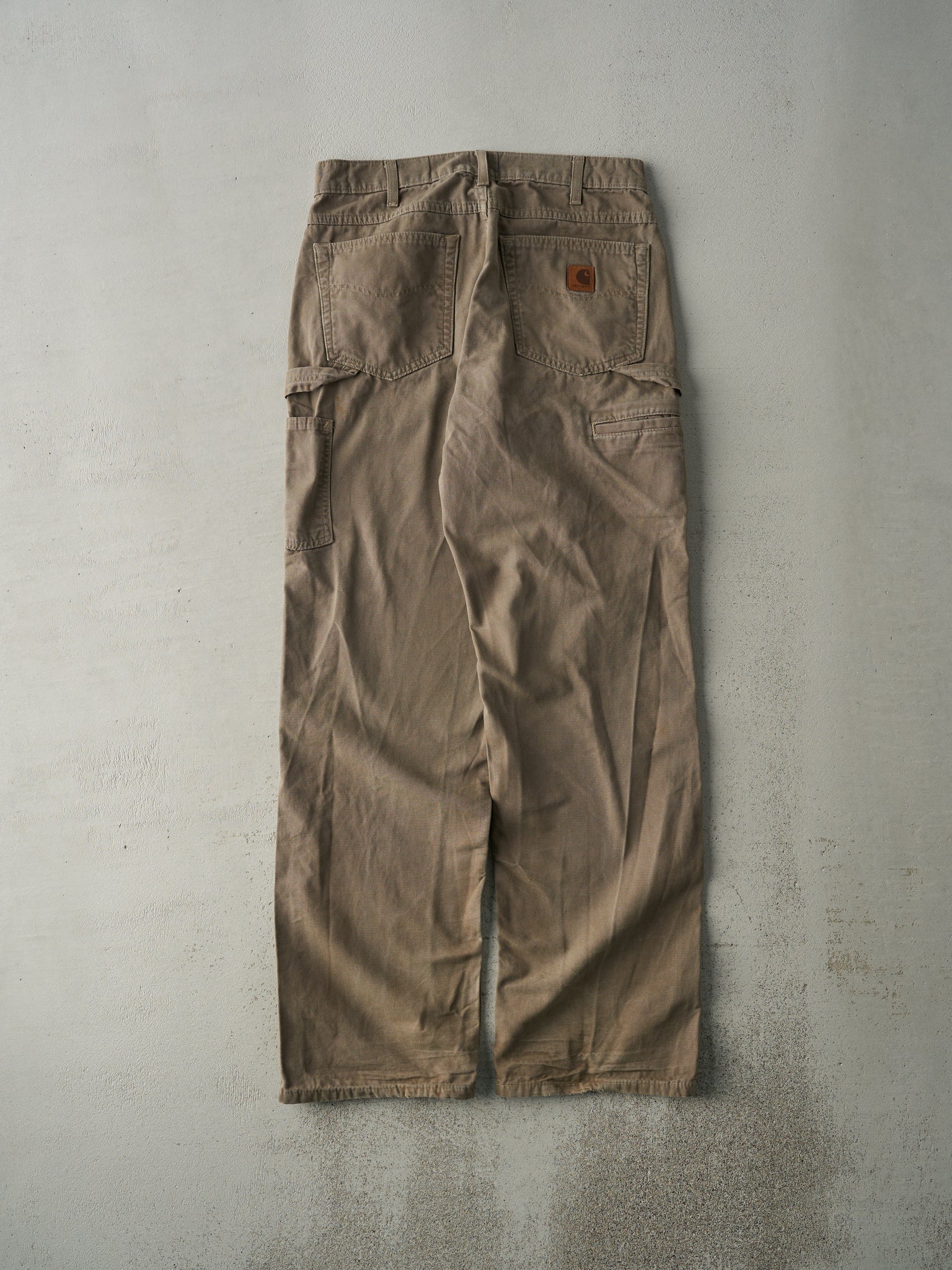 Vintage Y2K Beige Carhartt Light Weight Carpenter Pants (31.5x33.5)