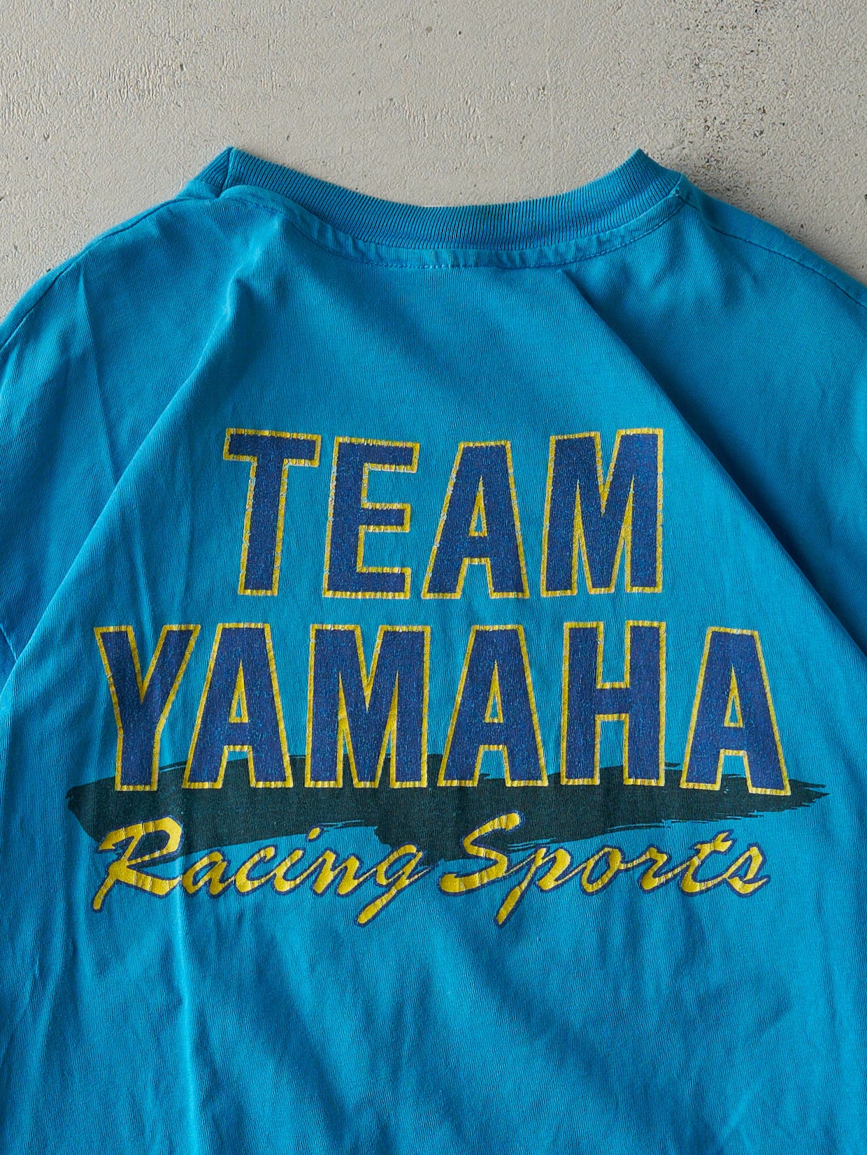 Vintage 80s Blue Yamaha Racing Single Stitch Tee (M)