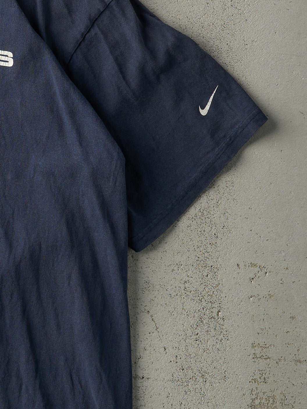 Vintage Y2K Navy Blue Nike Athletics Tee (M)