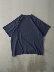 Vintage Y2K Navy Blue Nike Logo Tee (L)