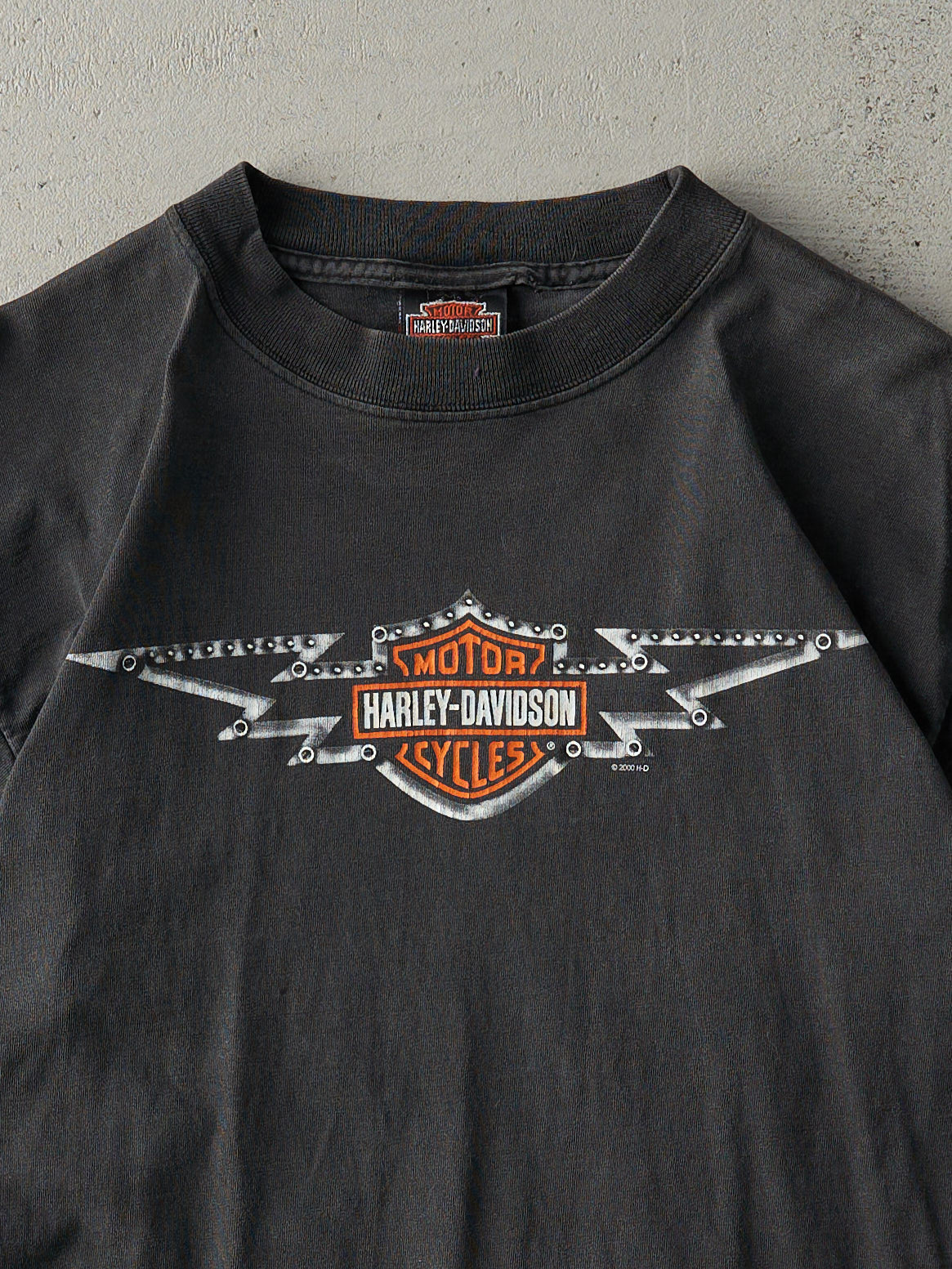 Vintage 00' Faded Black Baja Mexico Harley Davidson Tee (S)