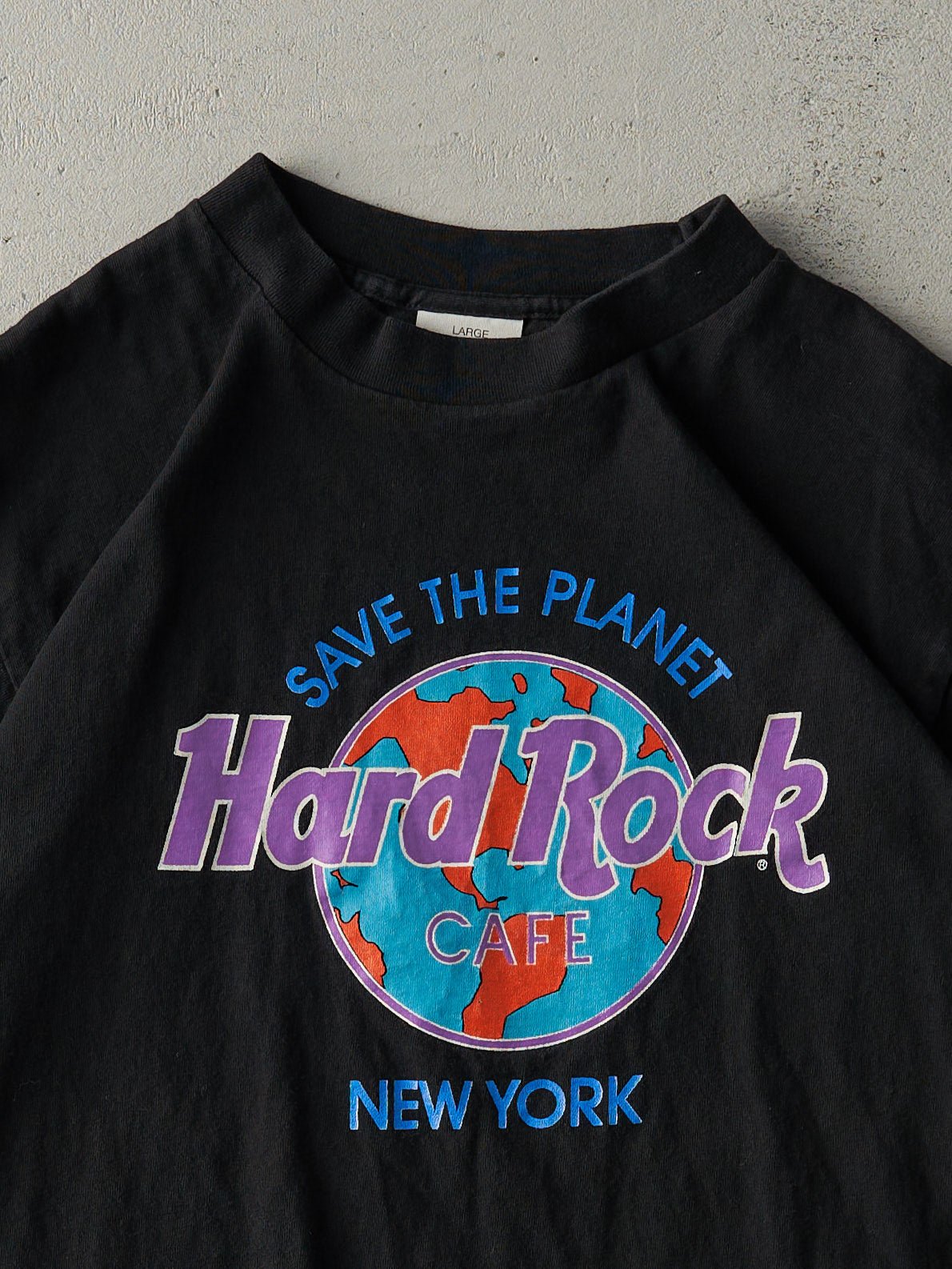 Vintage 90s Hard Rock Cafe New York "Save The Planet" Single Stitch Tee (M)