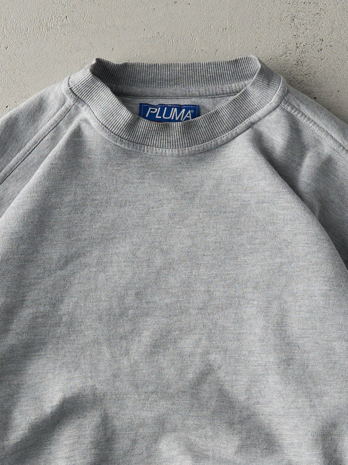 Vintage Y2K Grey Pluma by Russell Athletic Blank Crewneck (M/L)
