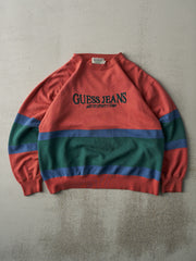 Vintage 90s Guess Jeans Winter Sports Team Embroidered Crewneck (L)