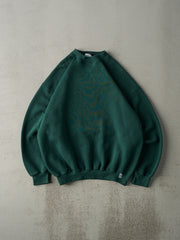 Vintage 90s Forest Green Blank Crewneck (L)