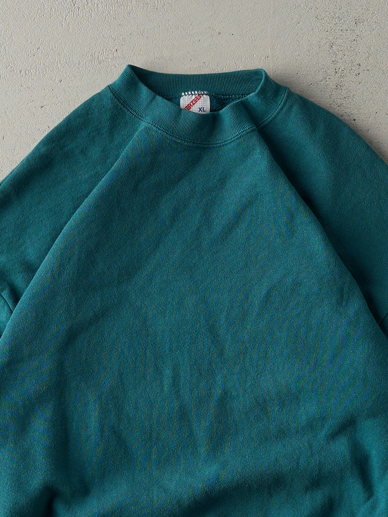 Vintage 90s Teal Blank Crewneck (M)