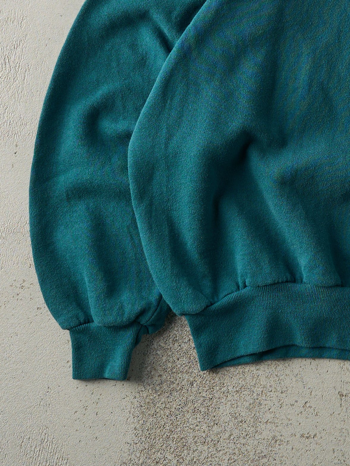 Vintage 90s Teal Blank Crewneck (M)